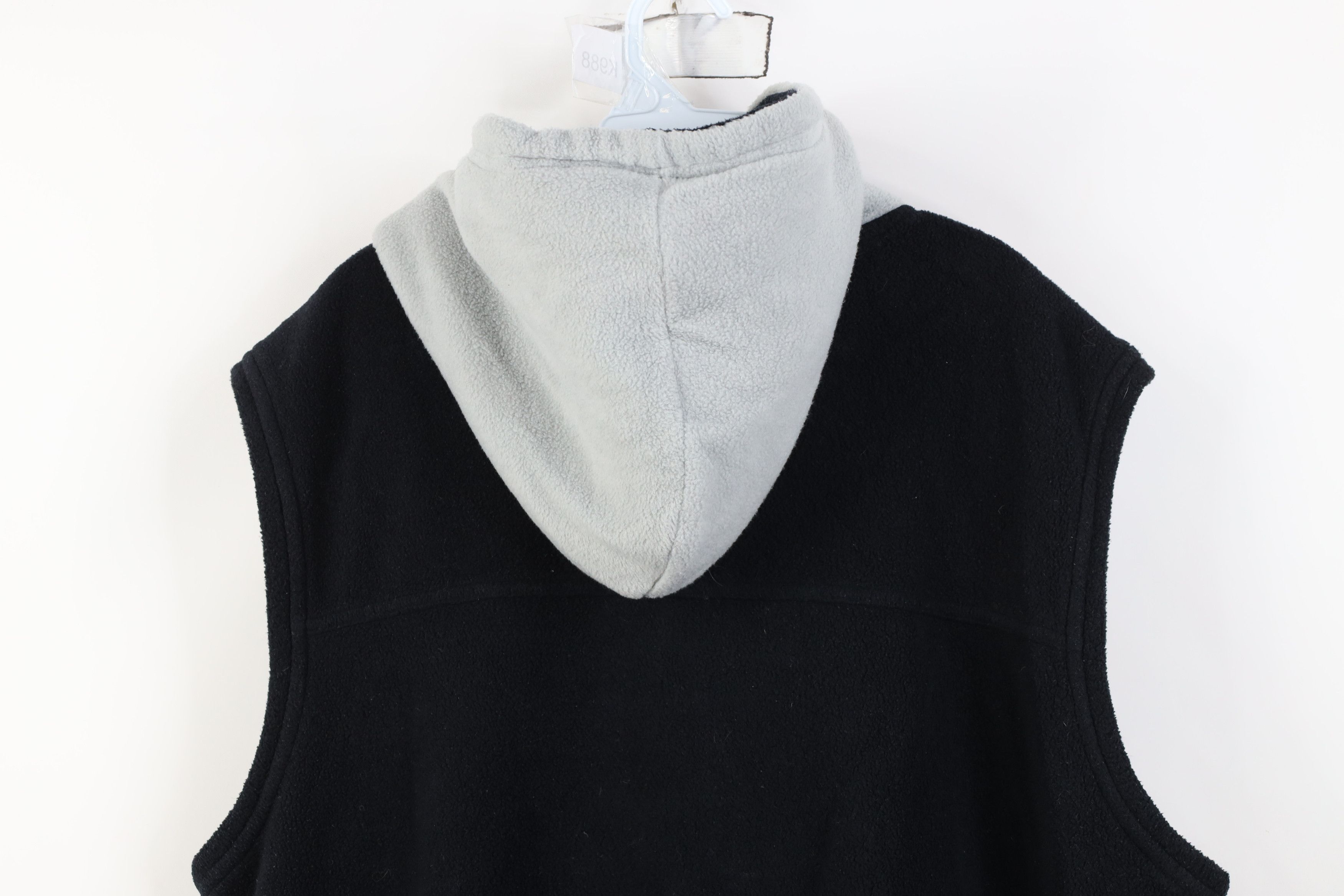 Starter Vintage 90s Starter Sleeveless Fleece Full Zip Hoodie Black Size US L / EU 52-54 / 3 - 14 Thumbnail