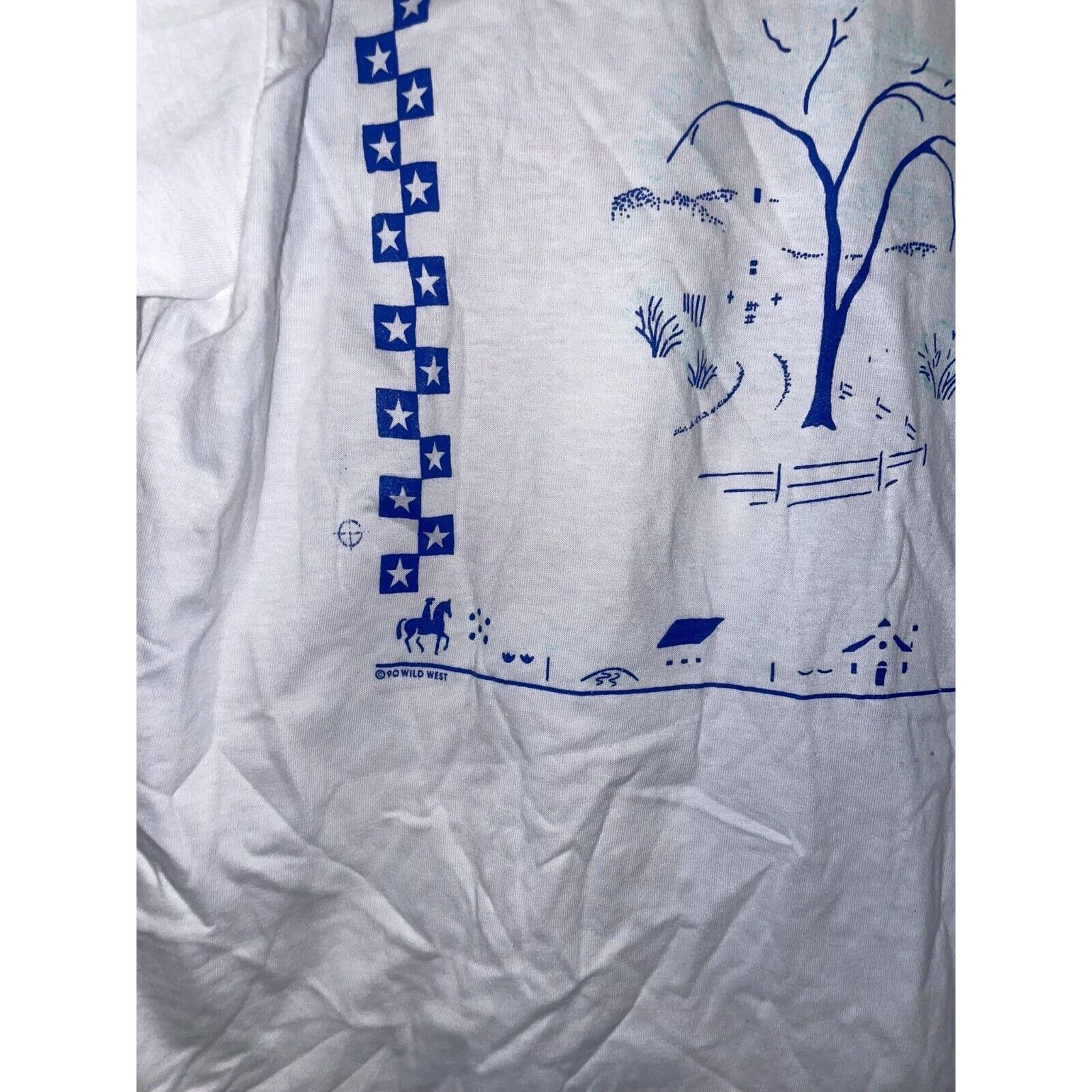 Jerzees Vintage Test Print Shirt New York Alexandria Bay White M Tee Size US M / EU 48-50 / 2 - 11 Thumbnail