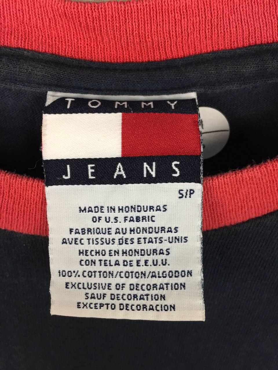 Tommy Hilfiger Vtg Tommy Hilfiger Tommy Jeans Retro Aesthetic Ringer Tee Size US S / EU 44-46 / 1 - 7 Thumbnail