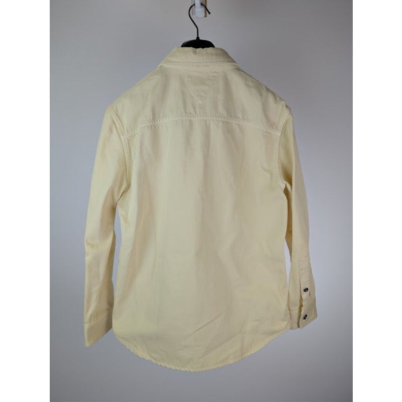 Bottega Veneta o1rshd1 Washed Coloured Denim Shirt in Banana Size US M / EU 48-50 / 2 - 10 Thumbnail