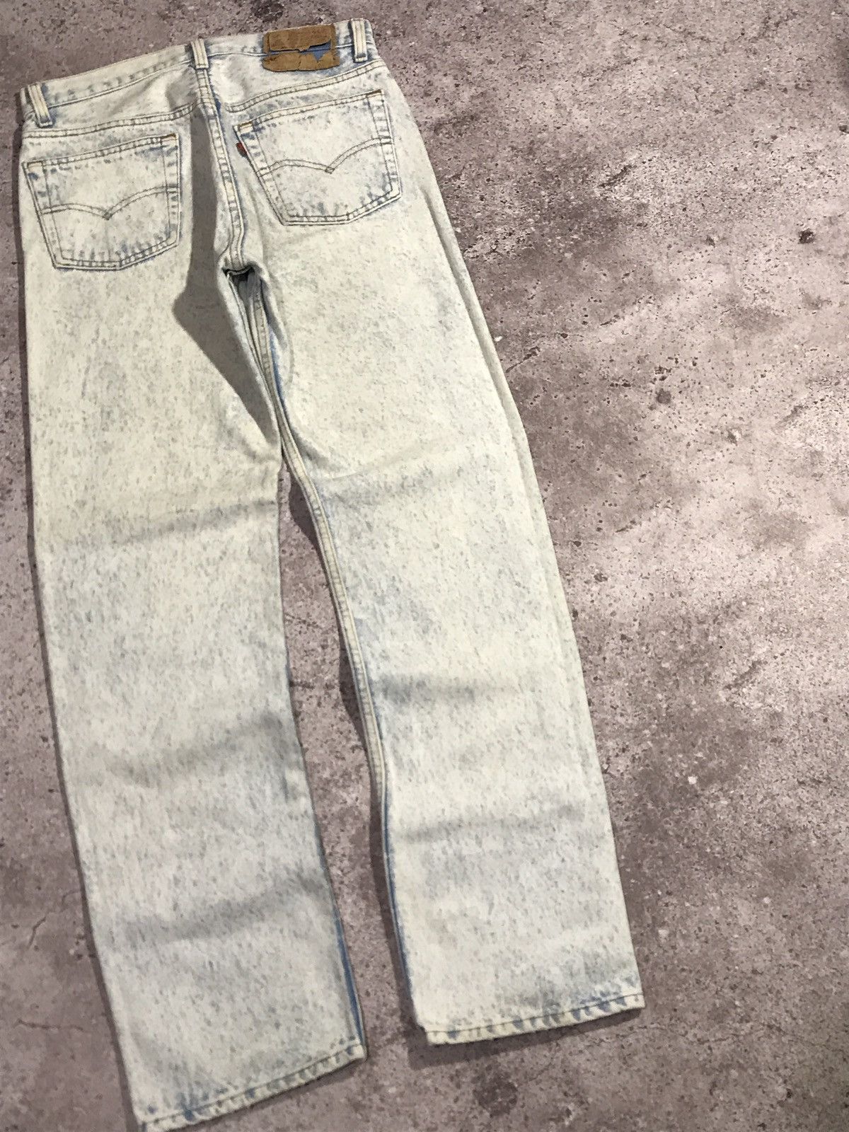 Levi's Vintage 90s Levi’s 501 Denim Jeans Blue/White 29x30 Usa Size US 29 - 2 Thumbnail