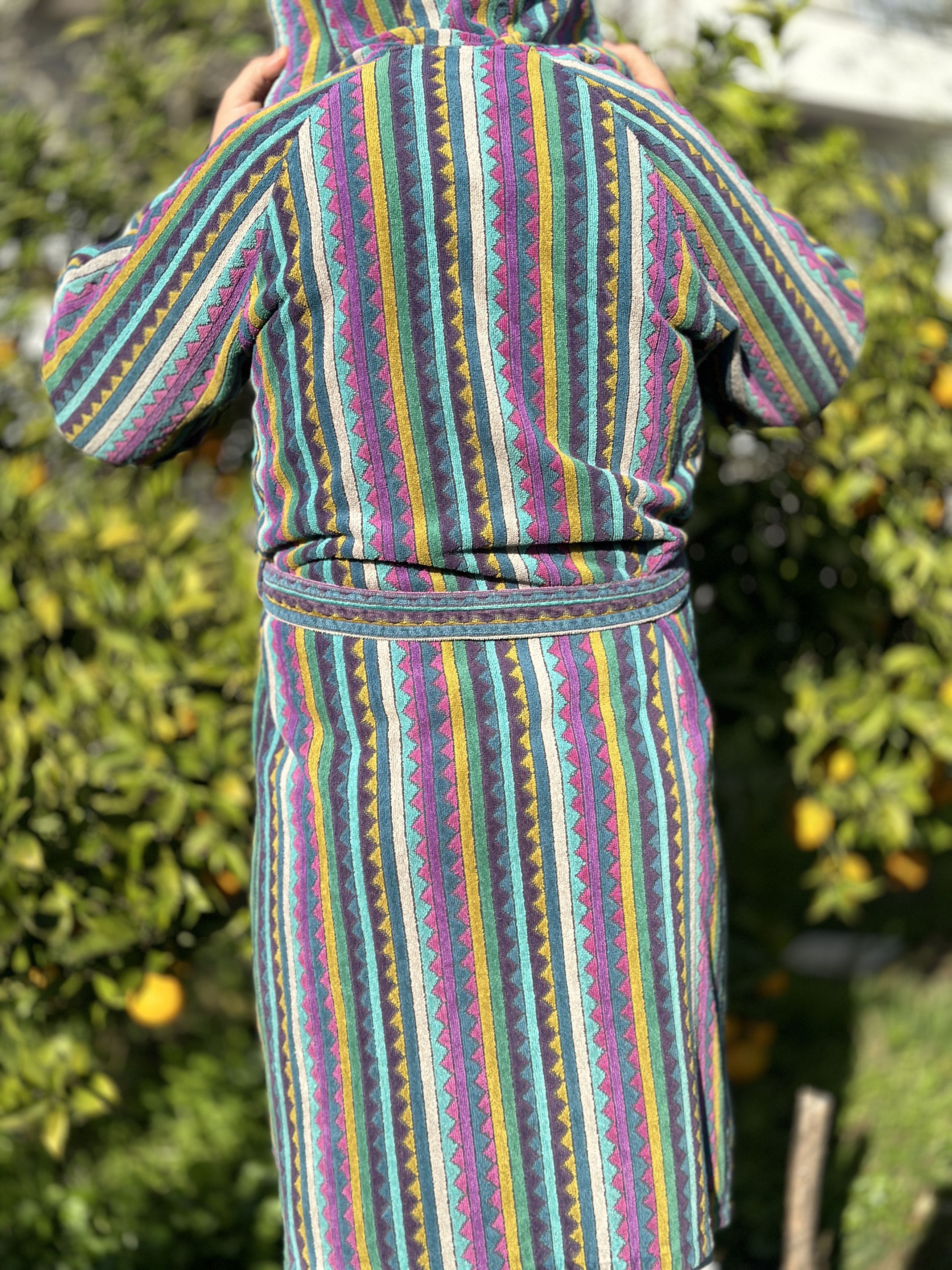 Missoni Missoni Hooded Belted Knit Robe Unisex Bathrobe Size S Size ONE SIZE - 8 Thumbnail
