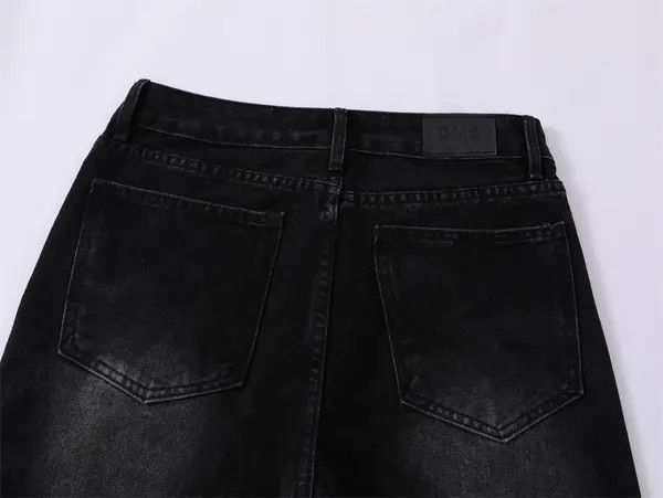 VIBE Men's hip-hop trend casual ink-splashed loose wide-leg jeans Size US 32 / EU 48 - 4 Thumbnail