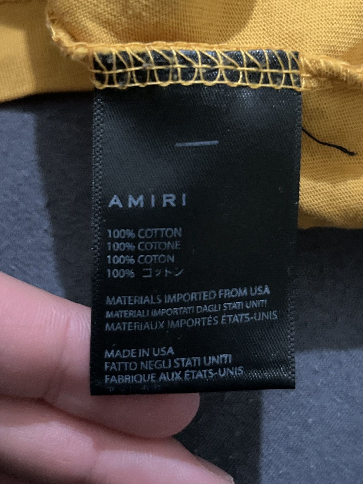 Amiri Y2K AMIRI T SHIRT DOUBLE LOGO DRILL Size US XL / EU 56 / 4 - 12 Thumbnail
