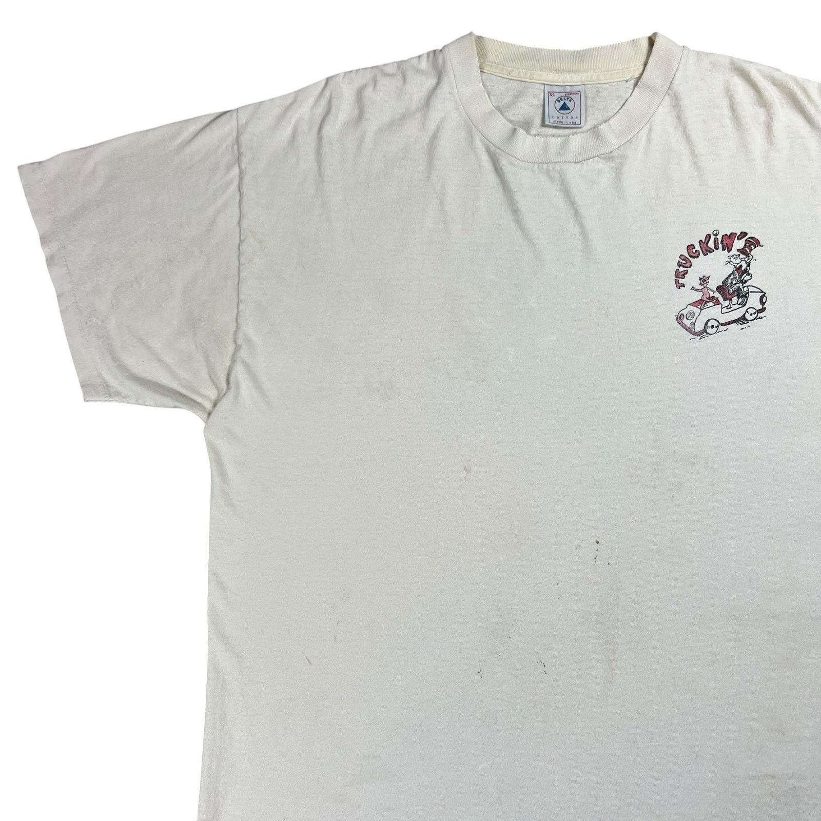Vintage Vintage 90s Grateful Dead Truckin’ Dr. Seuss faded band tee Size US XL / EU 56 / 4 - 9 Thumbnail