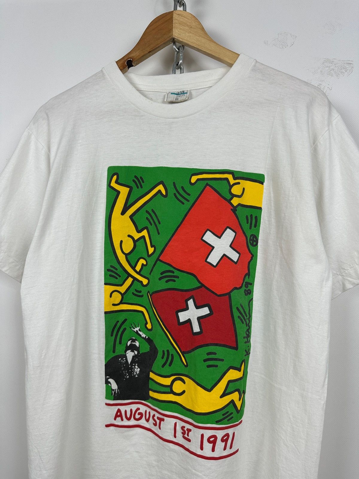 Keith Haring 1991 Keith Haring Swiss National Day 700th Anniversary Tee Size US M / EU 48-50 / 2 - 3 Thumbnail