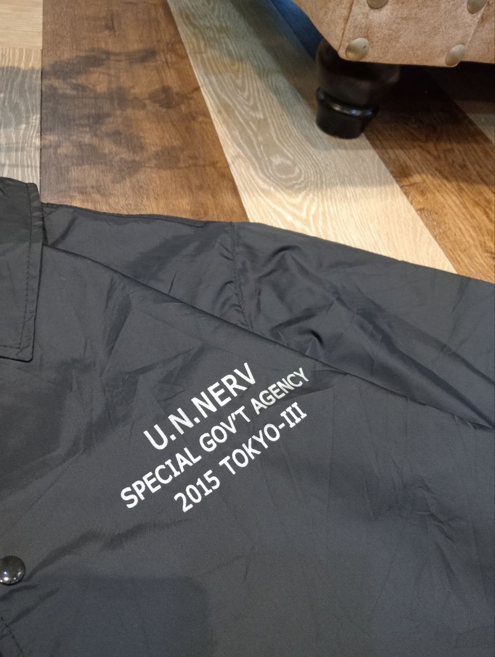 Anime EVANGELION RADIO EVA KHARA SPECIAL GOV'T AGENCY JACKET Size US XL / EU 56 / 4 - 7 Thumbnail