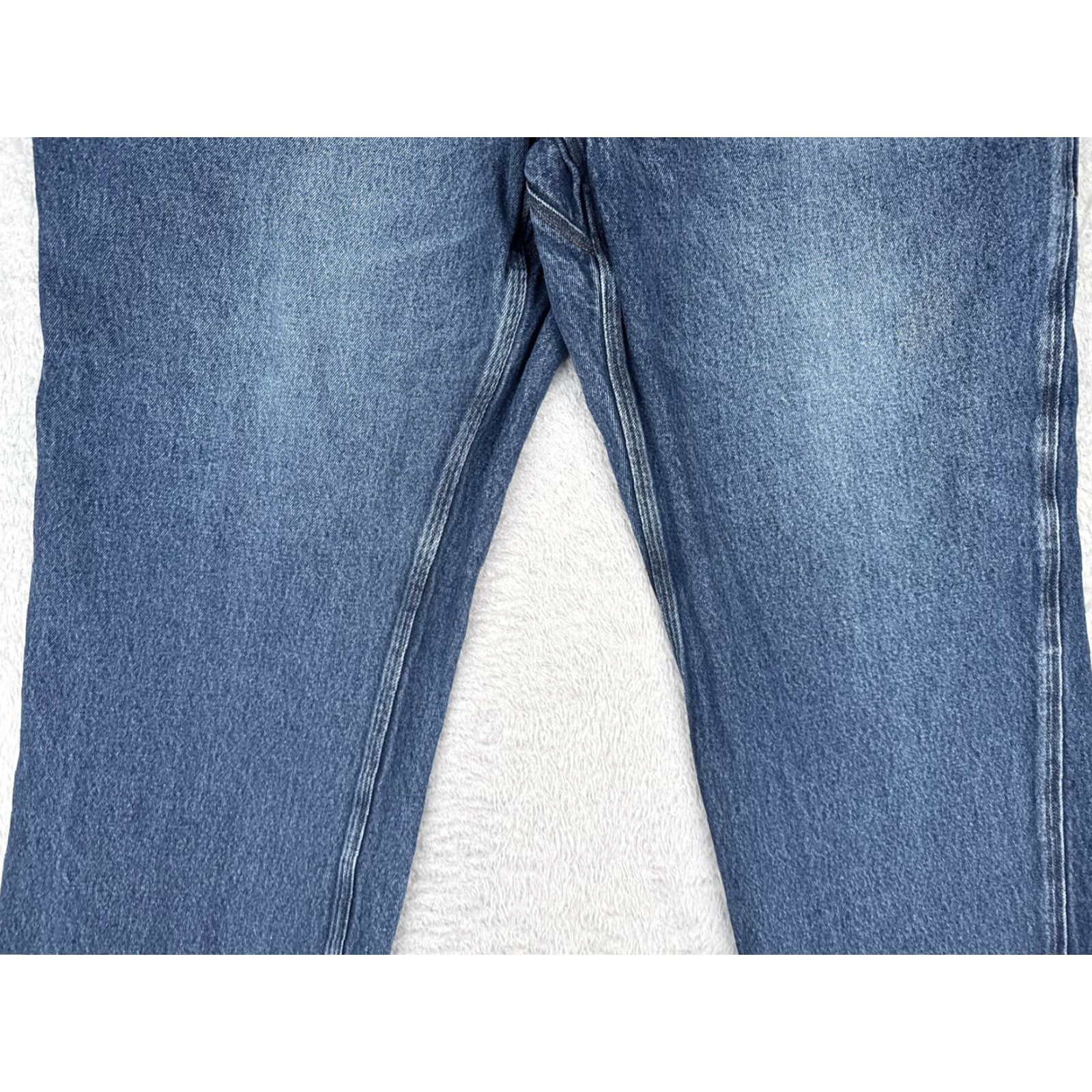 Denime Duluth Carpenter Jeans Mens 44x30 Blue Denim Workwear Hammer Loop Jeans Mens Straight 5-Pocket Denim Cotton USA Logo Vintage No Size US 44 / EU 60 - 3 Thumbnail