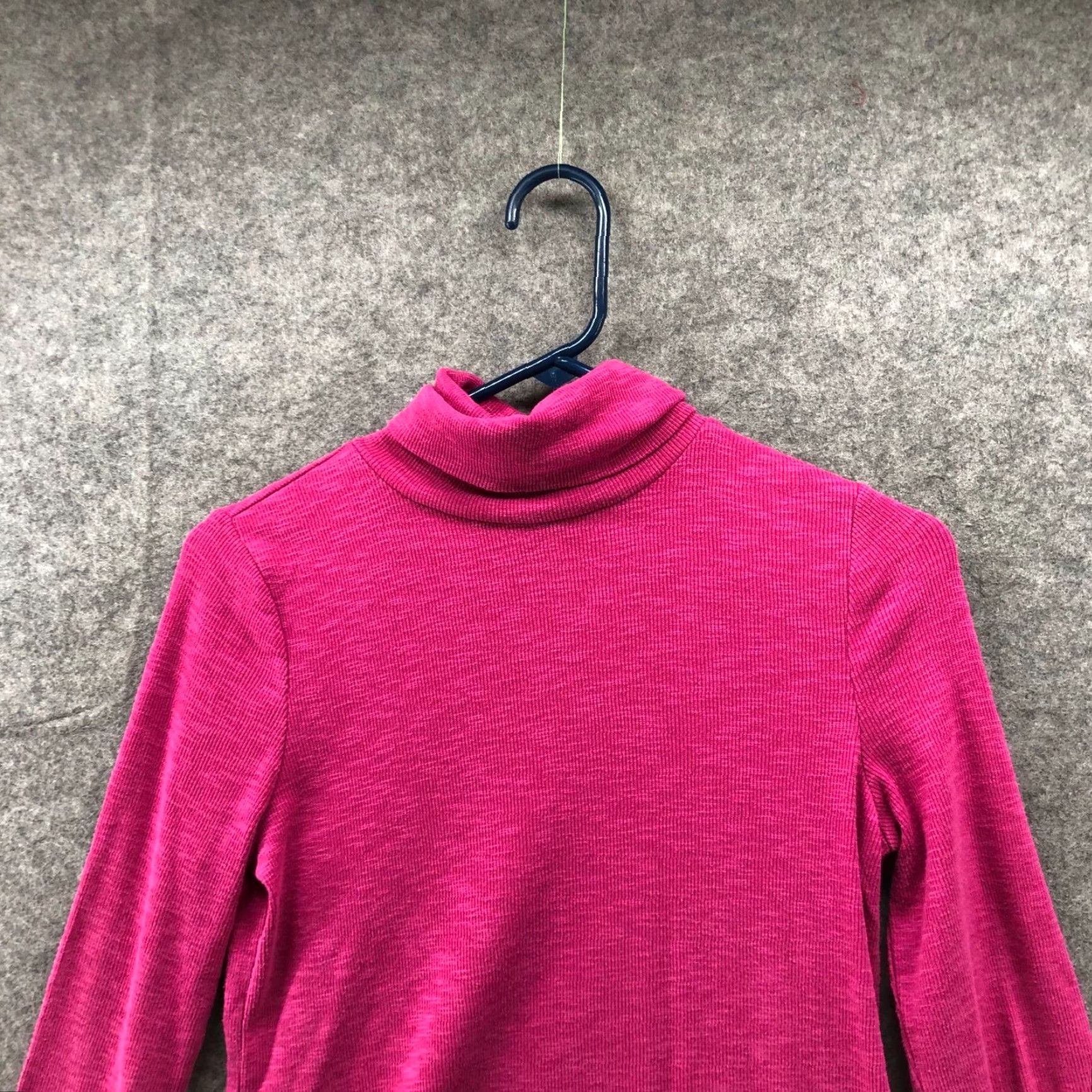 Gap Gap Essential Rib Turtleneck T Shirt Womens S Pink Long Sleeve Cotton Stretch Size S / US 4 / IT 40 - 6 Thumbnail