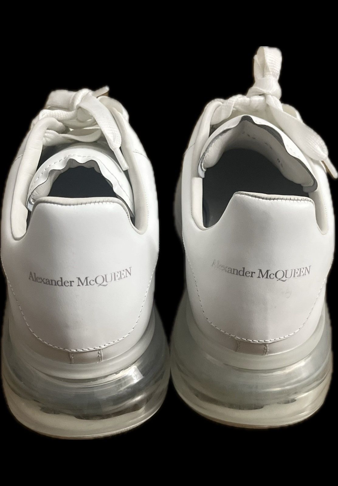 Alexander McQueen Alexander McQueen Oversized Sneakers White Clear Sole EU 43 Size US 10 / EU 43 - 7 Thumbnail