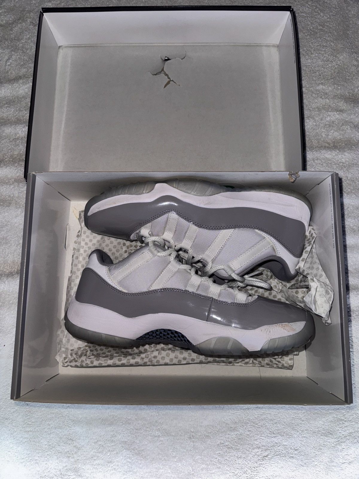 Jordan Brand AJ1 Retro Low Cement Grey Size US 10.5 / EU 43-44 - 3 Thumbnail