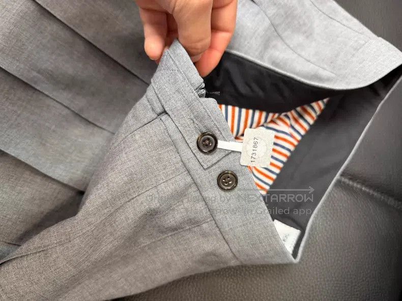 Thom Browne Thom Browne Grey Pleated Skirt Size 26" / US 2 / IT 38 - 5 Thumbnail