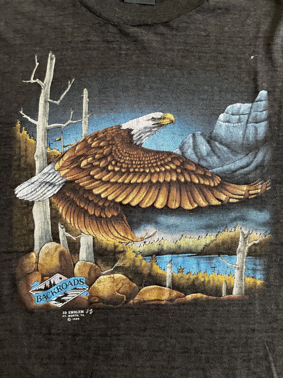 Harley Davidson 1988 3D Emblem Eagle Backroads Sleeveless Tee Size US S / EU 44-46 / 1 - 3 Thumbnail
