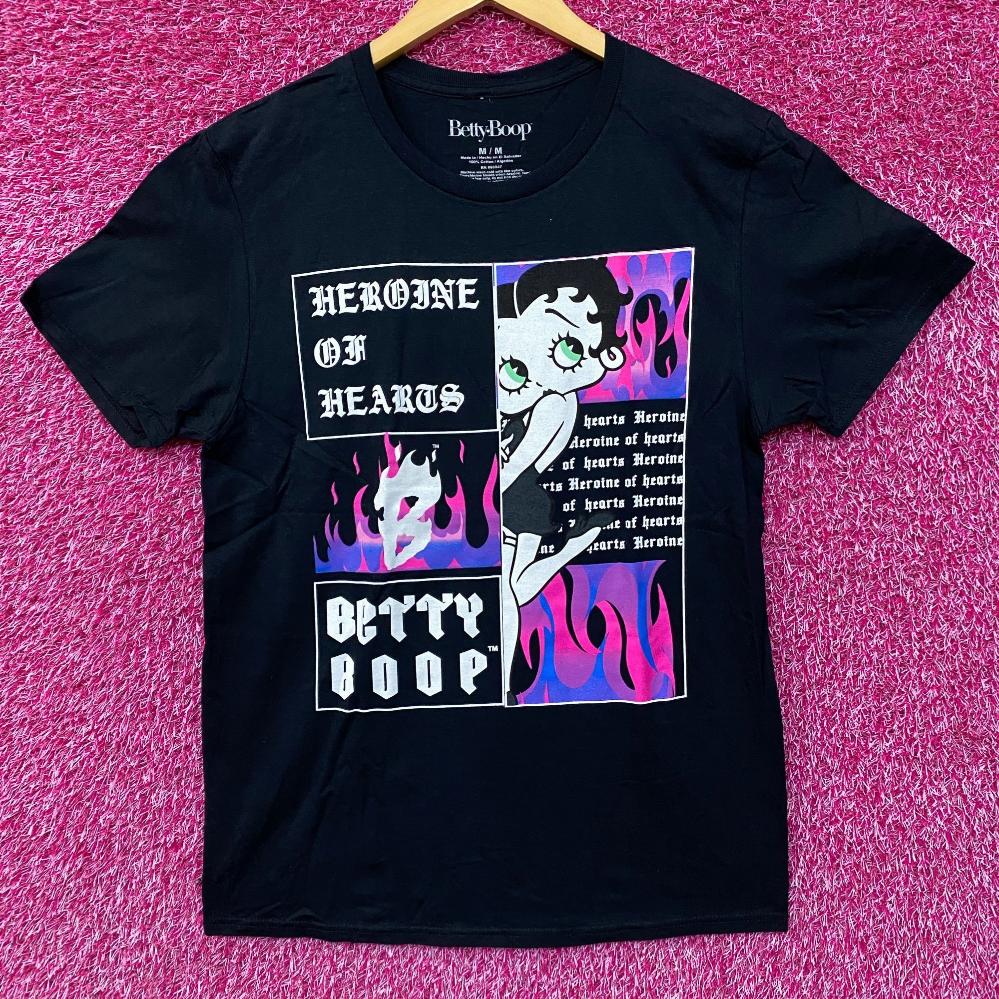 Other Betty Boop Heroine Of Hearts Graphic Design T-Shirt Medium Size US M / EU 48-50 / 2 - 1 Thumbnail