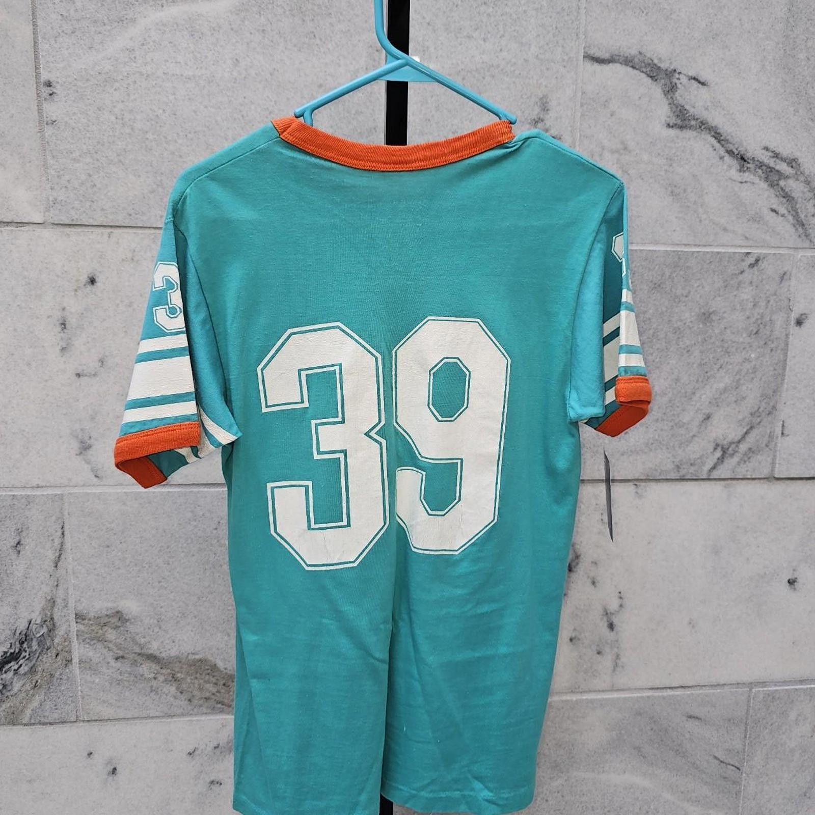 Other Men's Larry Csonka Miami Dolphins Vintage #39 Ringer Tee Size US M / EU 48-50 / 2 - 4 Thumbnail