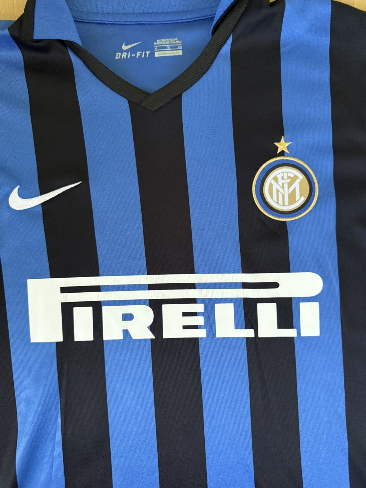 Nike 2015 Nike Inter Milan Home Jersey #13 Mitarotonda Size US XL / EU 56 / 4 - 2 Thumbnail