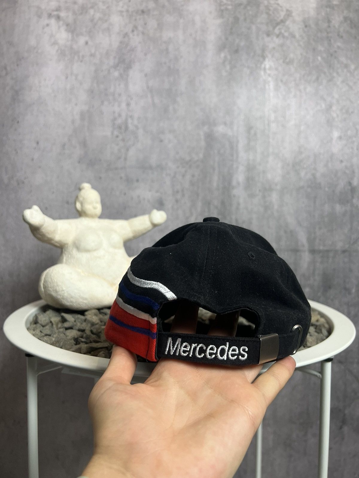 Mercedes-Benz × Vintage Vintage 90’s rare Mercedes AMG flame racing moto cap Size ONE SIZE - 3 Thumbnail