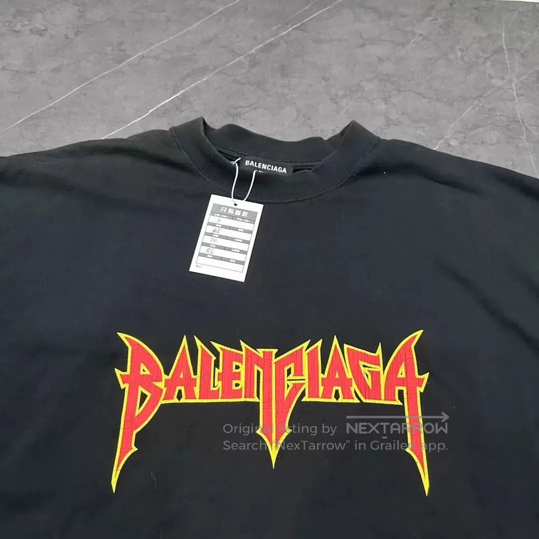 Balenciaga Balenciaga Rock Inkjet Flame Destruction Letter Logo Short Size US L / EU 52-54 / 3 - 3 Thumbnail
