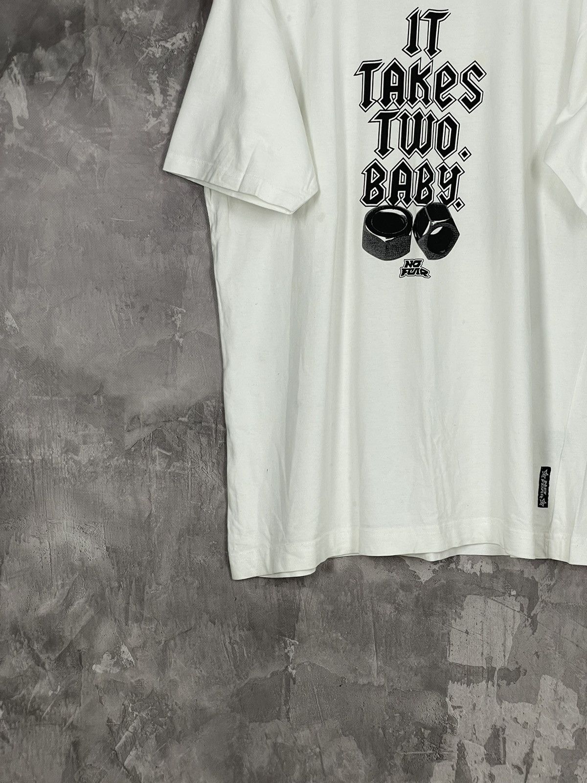 No Fear × Vintage Vintage 90s No Fear T-Shirt / “It Takes two baby” streetwear Size US XL / EU 56 / 4 - 5 Thumbnail