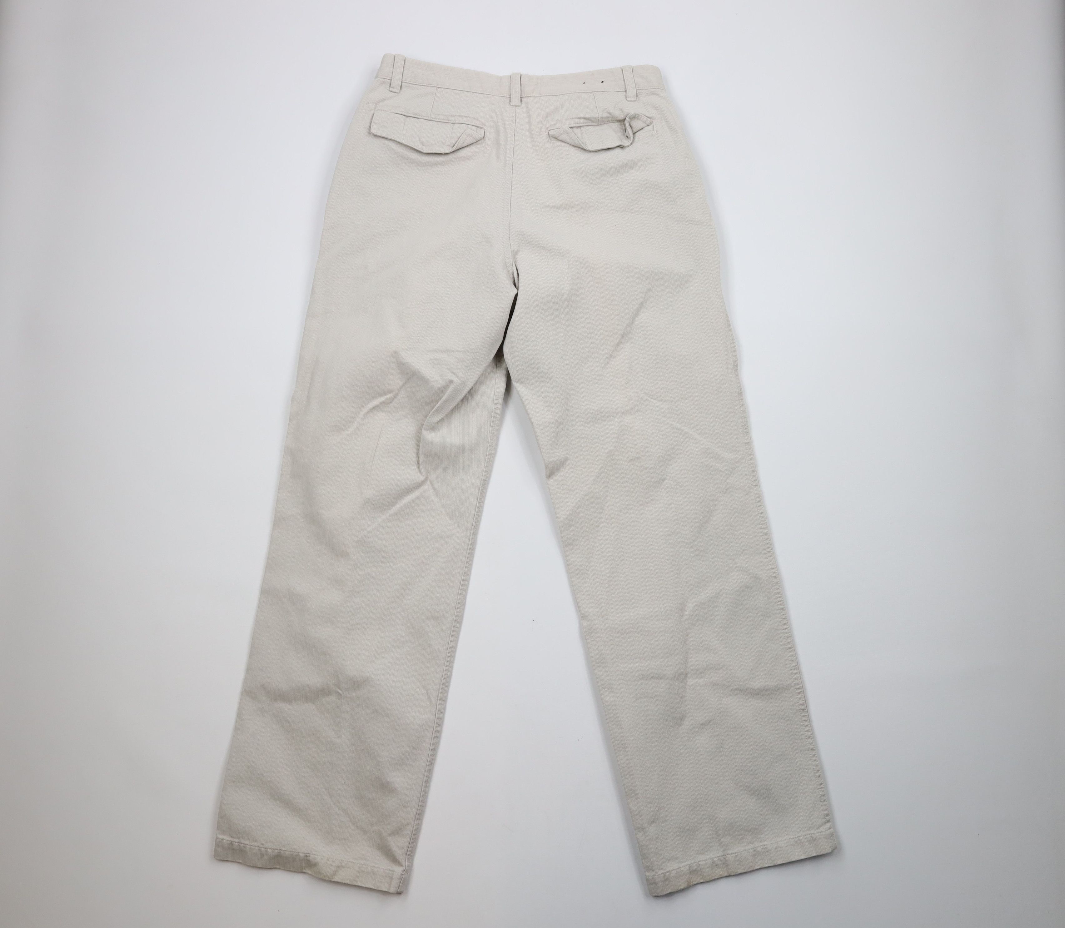 Gap × Vintage Vintage Gap Loose Fit Wide Leg Striped Chino Pants Beige Size US 32 / EU 48 - 8 Thumbnail