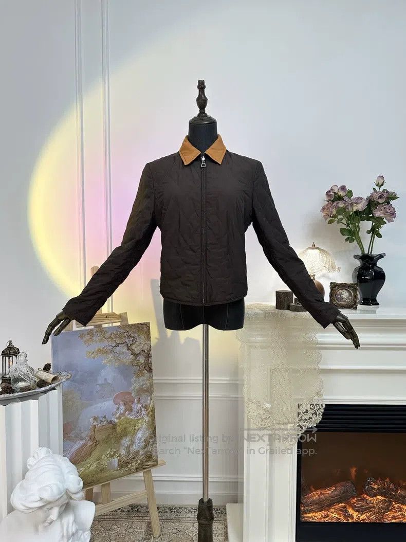 Hermes Hermes Simple Diamond Pattern Double Face Cotton Coat Jack Size S / US 4 / IT 40 - 8 Thumbnail