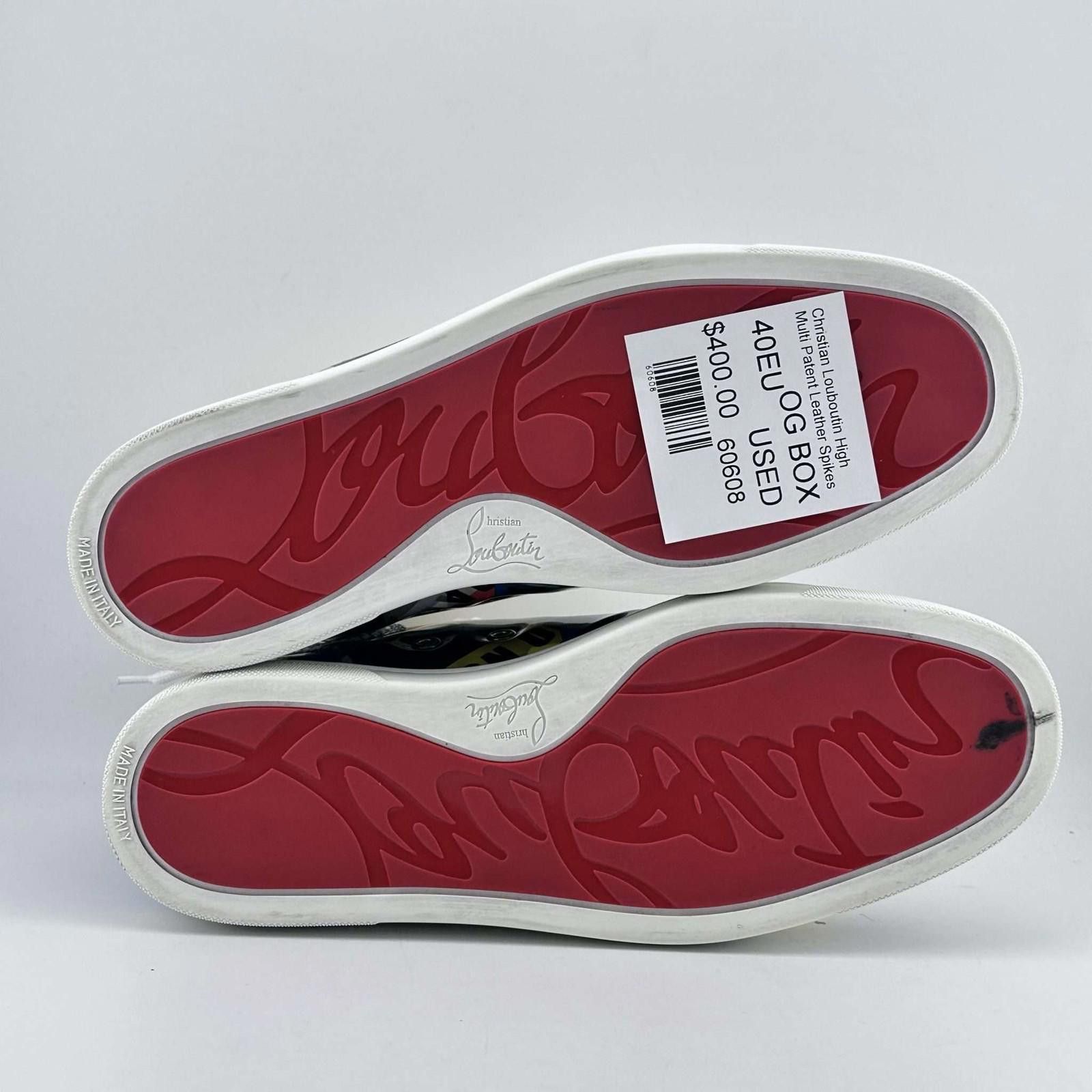 Christian Louboutin Christian Louboutin High Multi Patent Leather Spikes 40EU Size US 7 / EU 40 - 5 Thumbnail