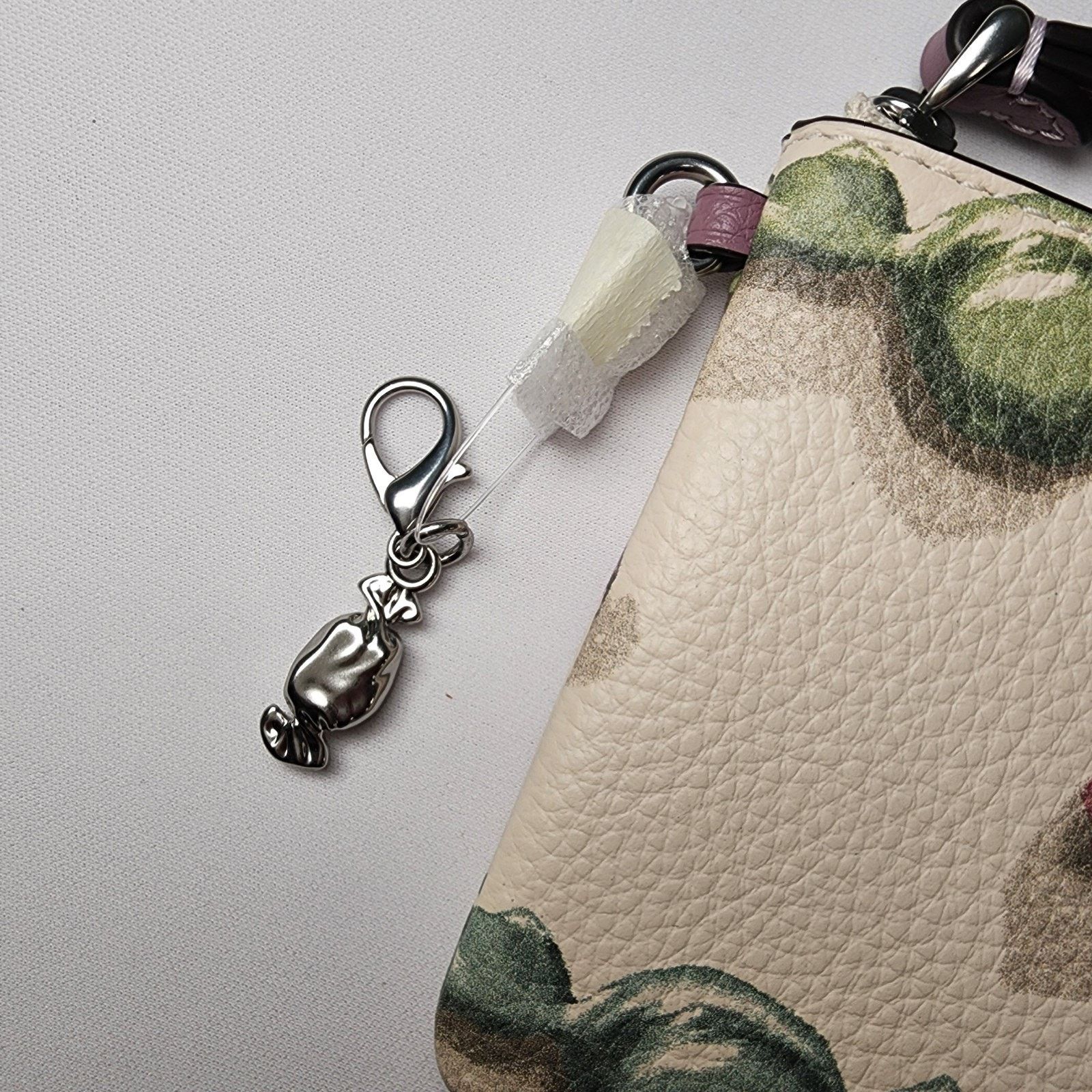 Coach COACH CDF34 Corner Zip Wristlet Candy Charm Chalk/Jasmine V2 Size ONE SIZE - 6 Thumbnail