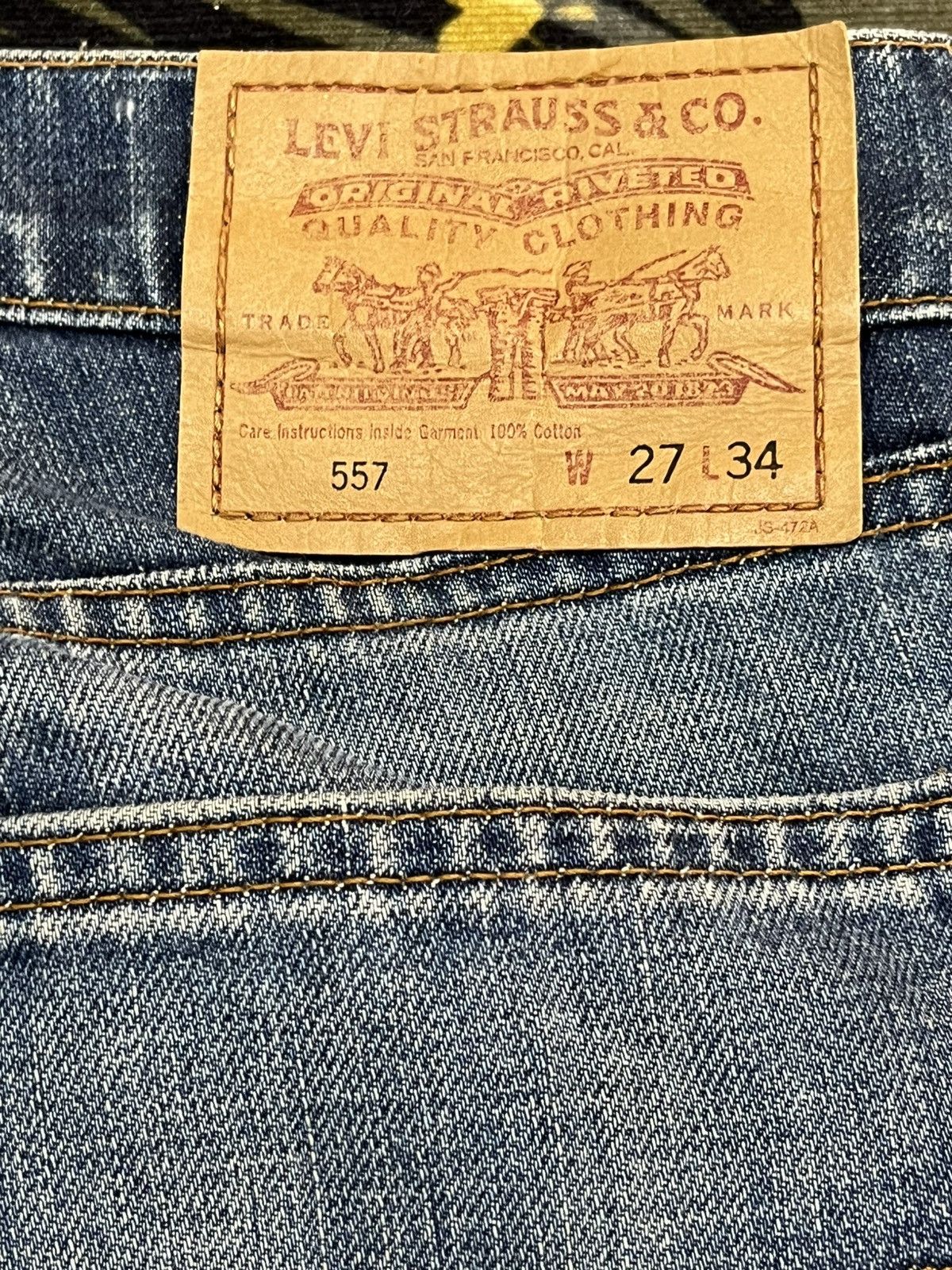 Levi's Vintage Levi’s 80’s 557 Flare Grunge Denim Size US 28 / EU 44 - 14 Thumbnail