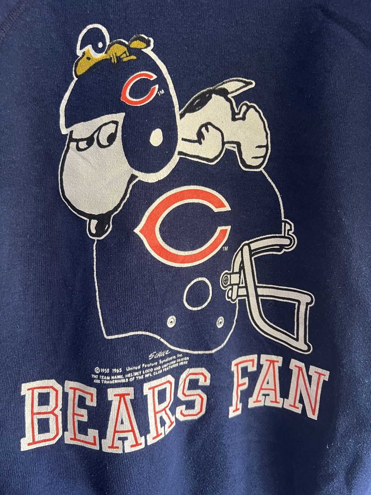 Peanuts 🔥Very Rare Vintage 60s Bears Fan NFL Crewneck Sweatshirt Size US S / EU 44-46 / 1 - 10 Thumbnail