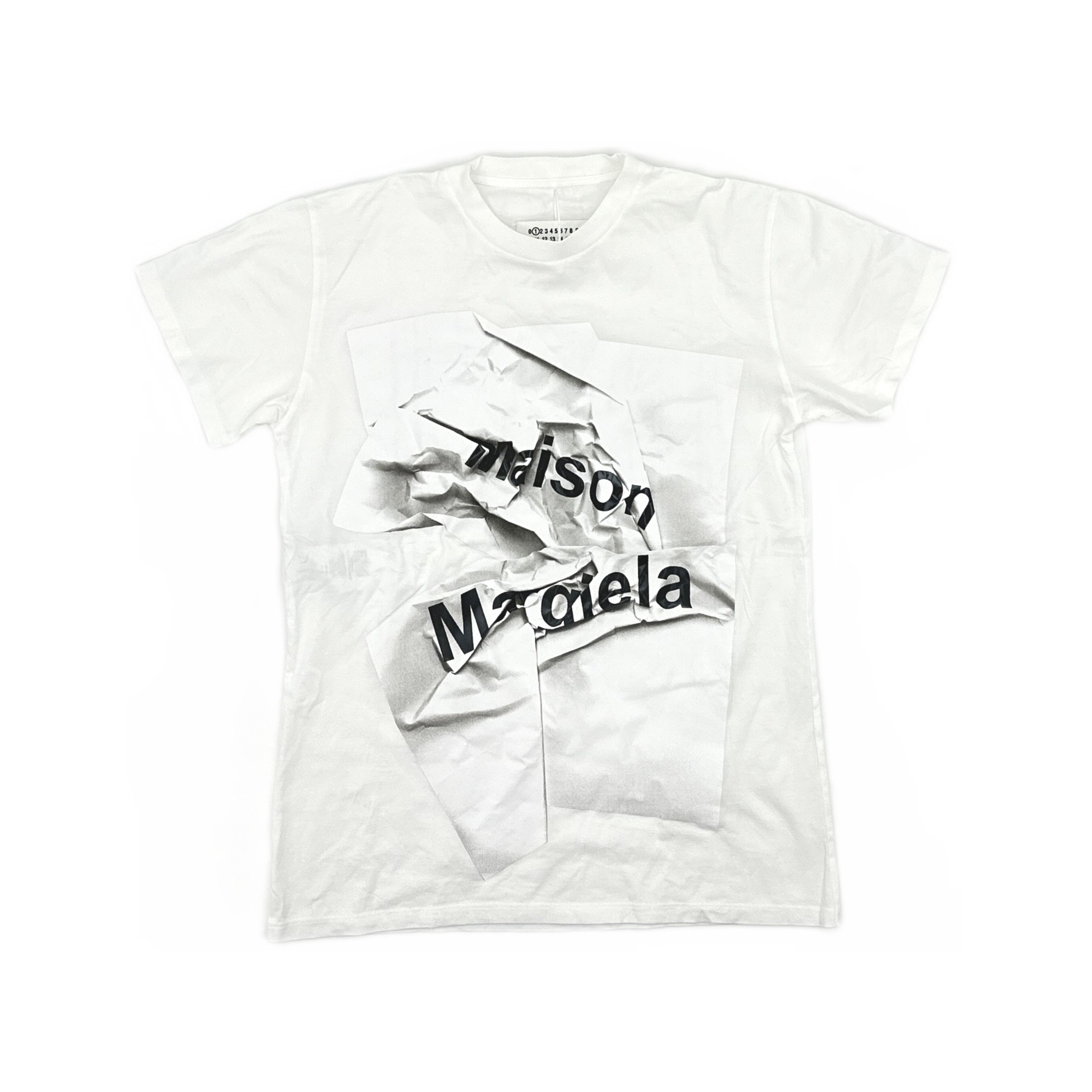 Maison Margiela Maison Margiela Crumpled Paper Logo T-Shirt Size S Size S / US 4 / IT 40 - 1 Thumbnail