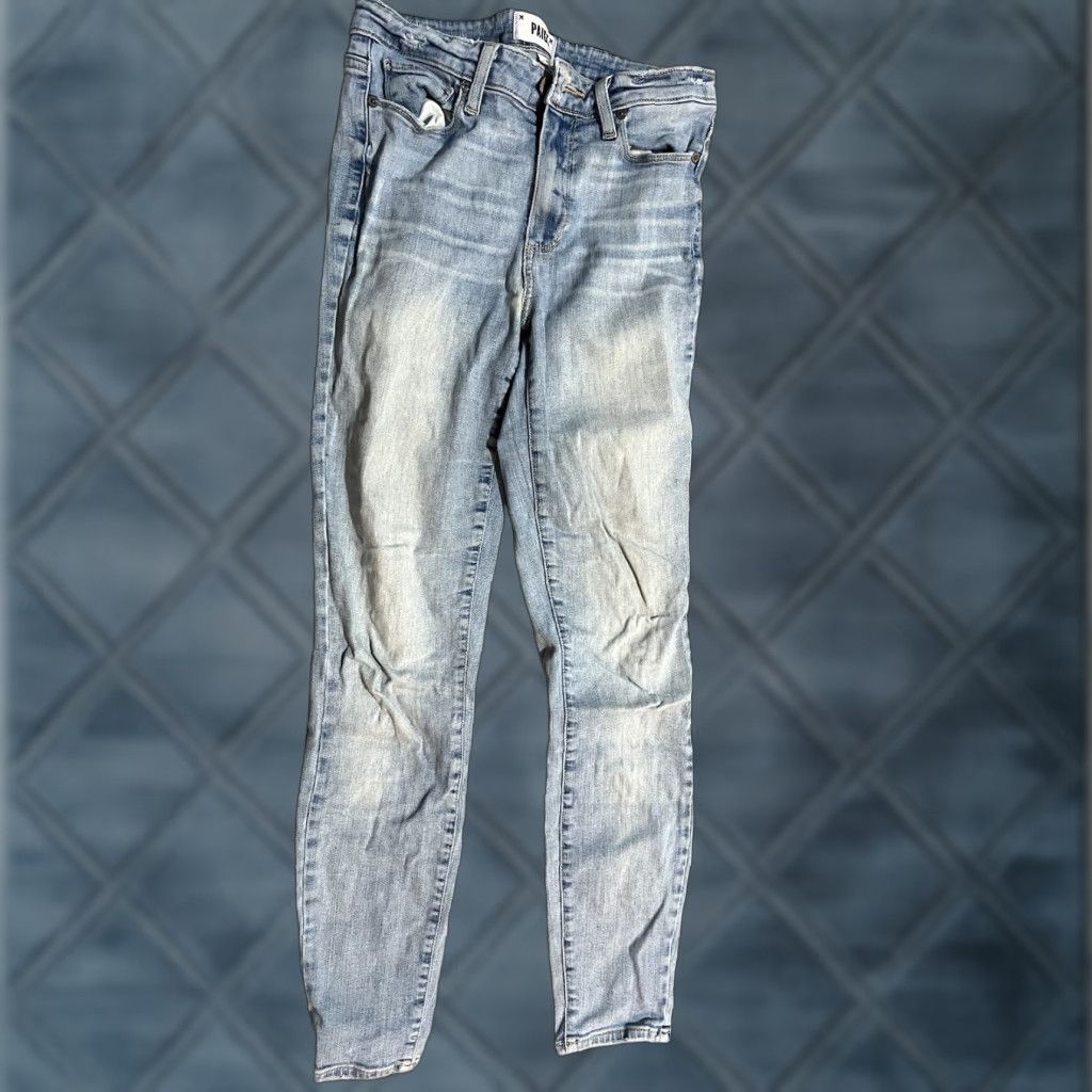 Paige VINTAGE Paige Hoxton Ankle Skinny Jeans Light Wash Blue Women’s Size 27 Cotton Denim Slim Fit 2000s Size 27" / US 4 / IT 40 - 1 Thumbnail