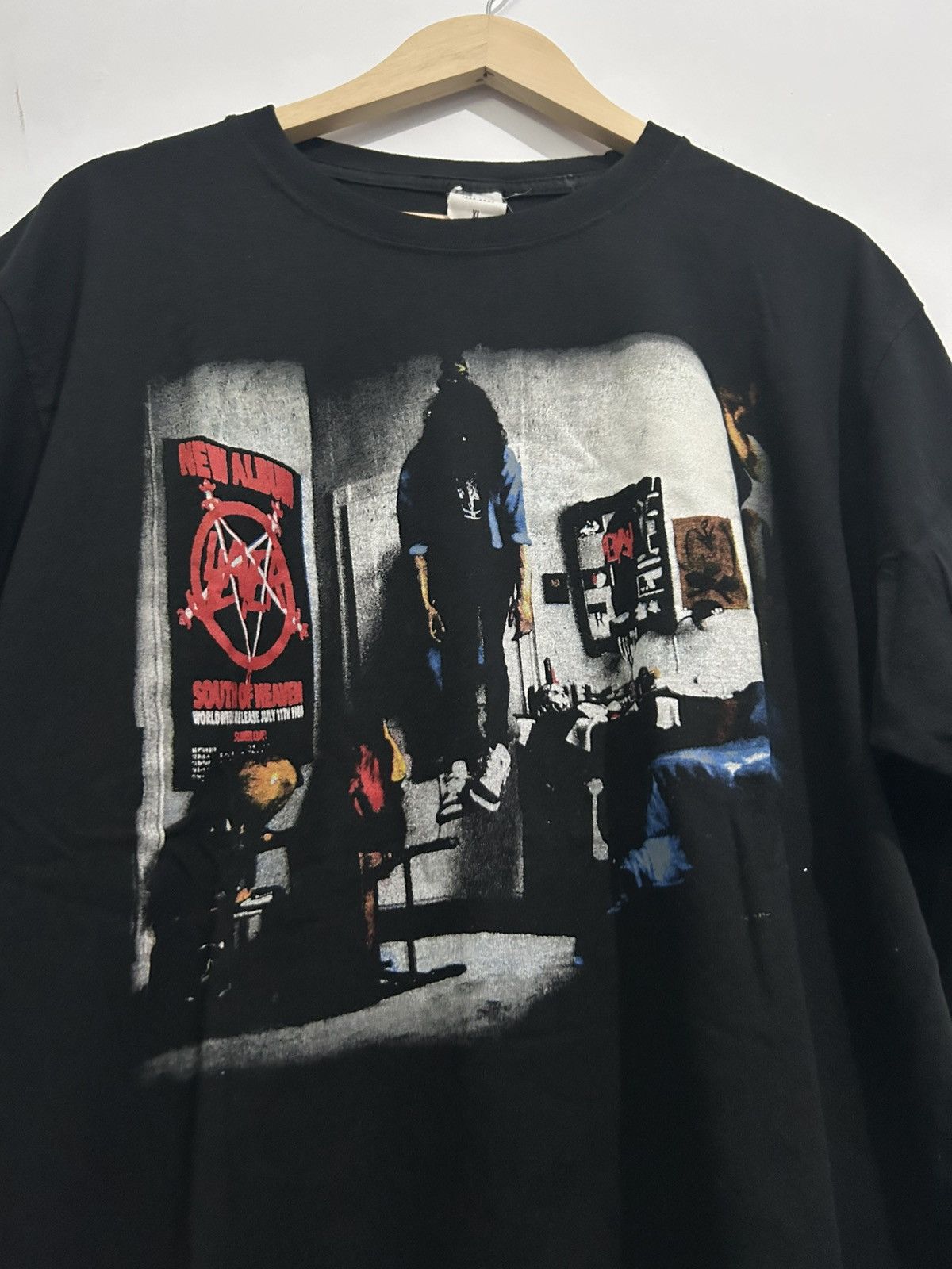 Band Tees × Vintage Vintage 00s Slayer Hanging Boys Reprint Tees Size US XL / EU 56 / 4 - 1 Thumbnail