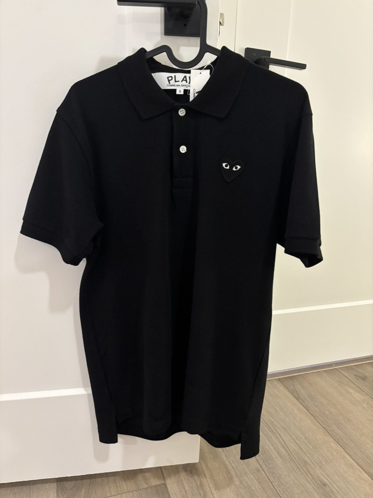 Comme Des Garçon PLAY Black Polo Shirt