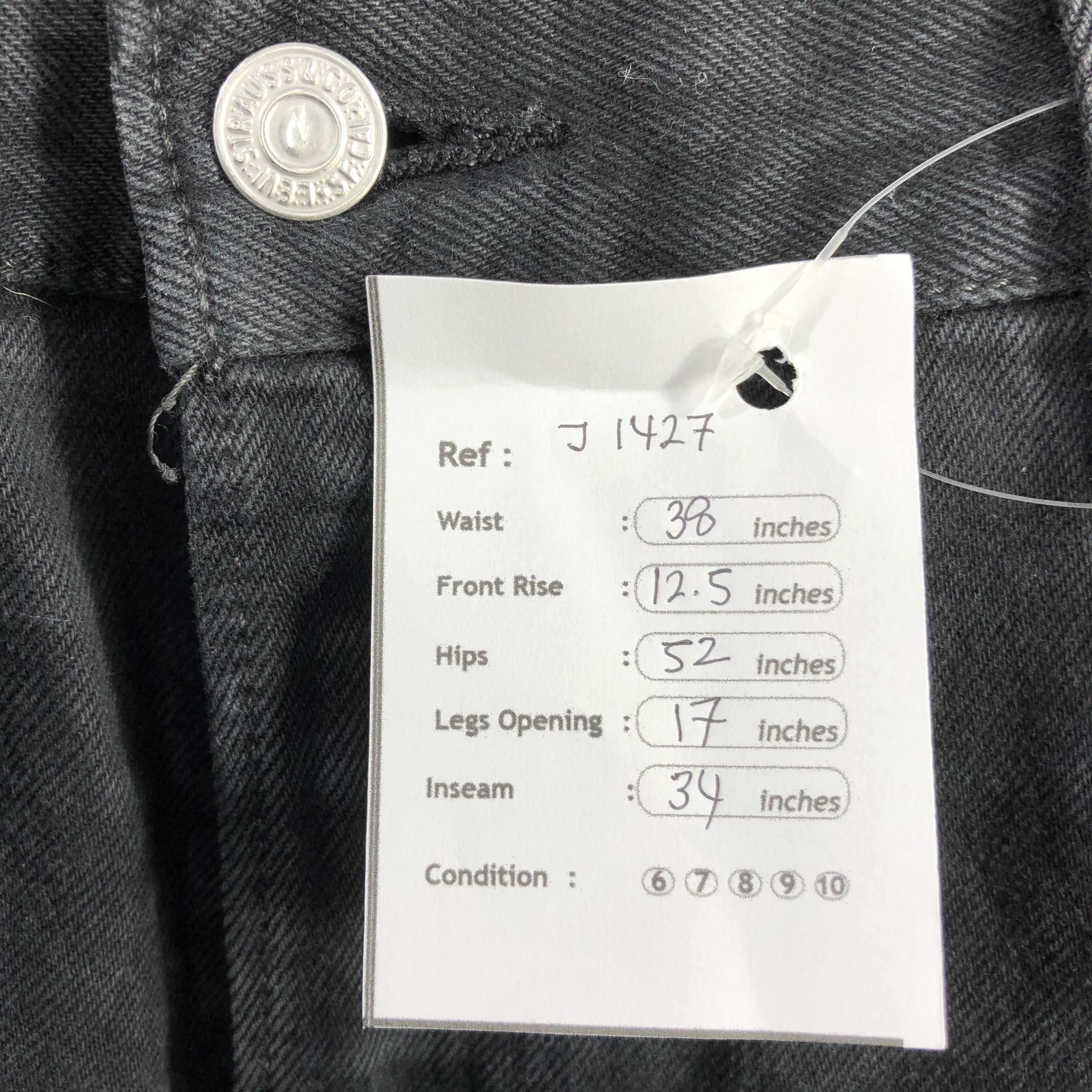 Levi's Vintage 90s Distress Levis 501 Jeans-J1427 Size US 38 / EU 54 - 14 Thumbnail