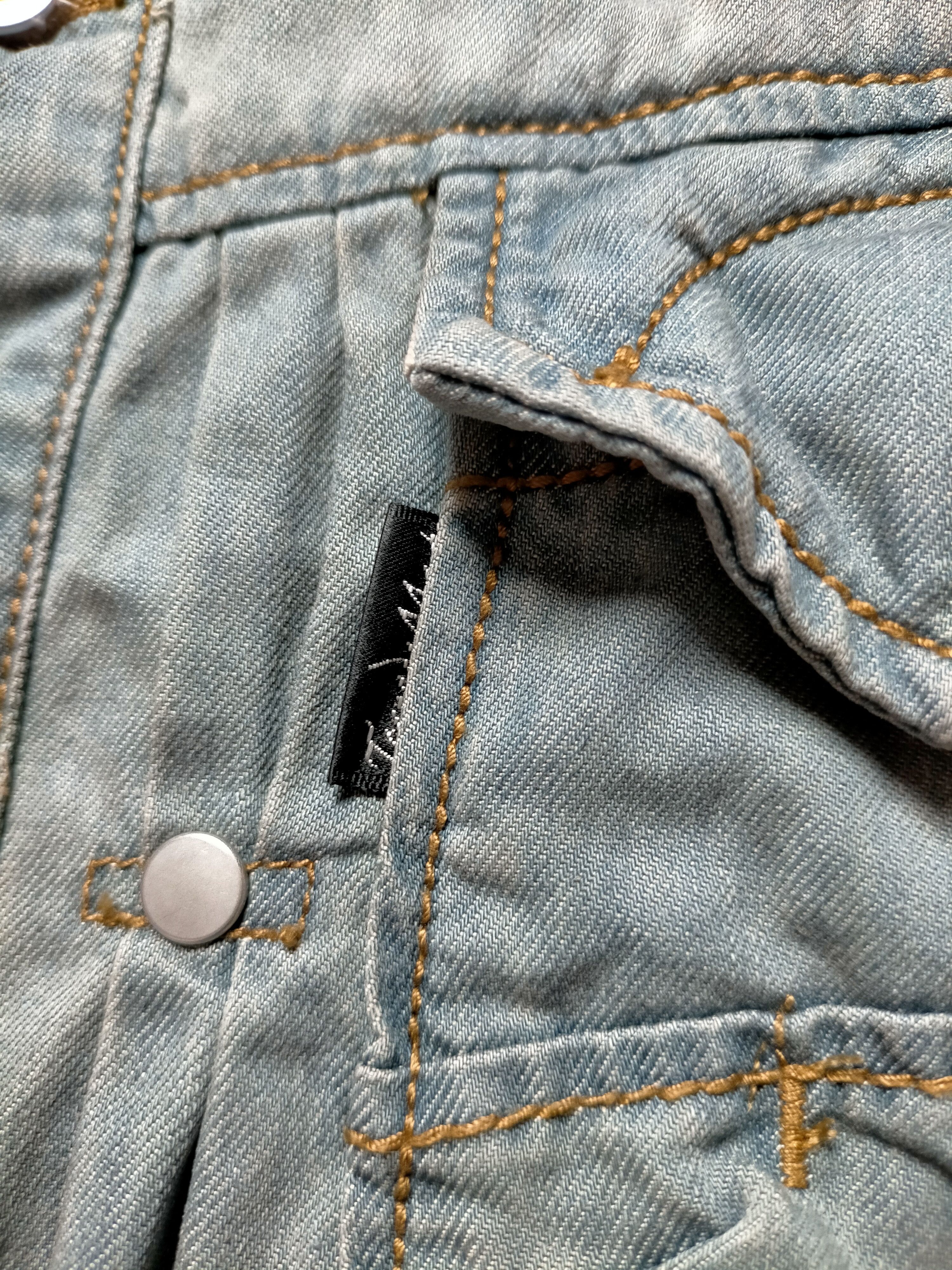 Tornado Mart Tornado Mart 3quarter Sleeve Soft Denim Jacket Size US L / EU 52-54 / 3 - 16 Thumbnail