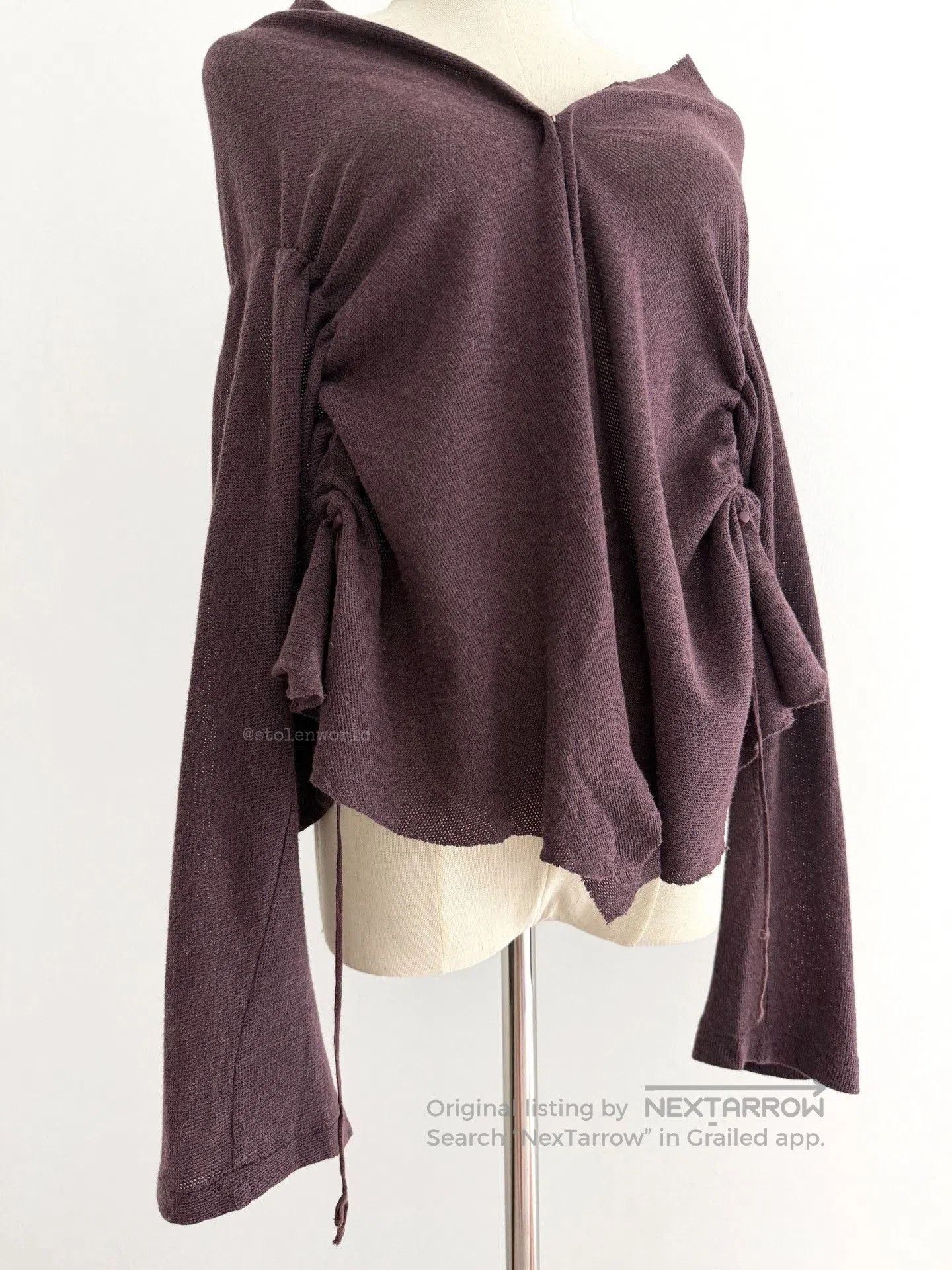 Yohji Yamamoto Yohji Yamamoto Y's Drawstring Top. Size L / US 10 / IT 46 - 2 Thumbnail