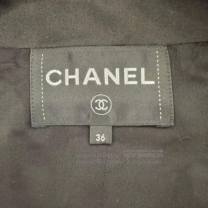 Chanel Chanel Black Wool Women's Jacket . Size S / US 4 / IT 40 - 5 Thumbnail