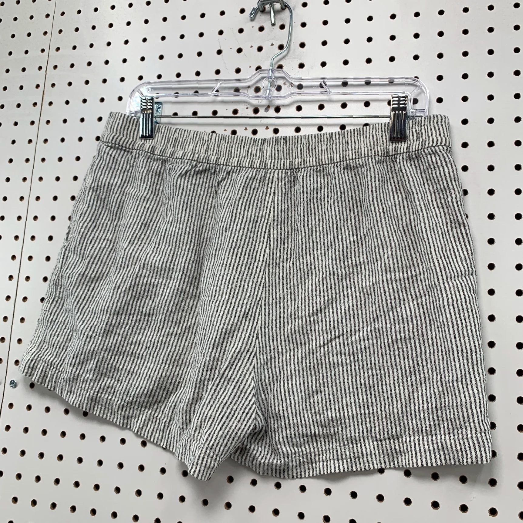 J.Crew J.CREW Women's Linen Striped Shorts Size S 30" White Black Chino Casual Summer Size 28" / US 6 / IT 42 - 7 Thumbnail