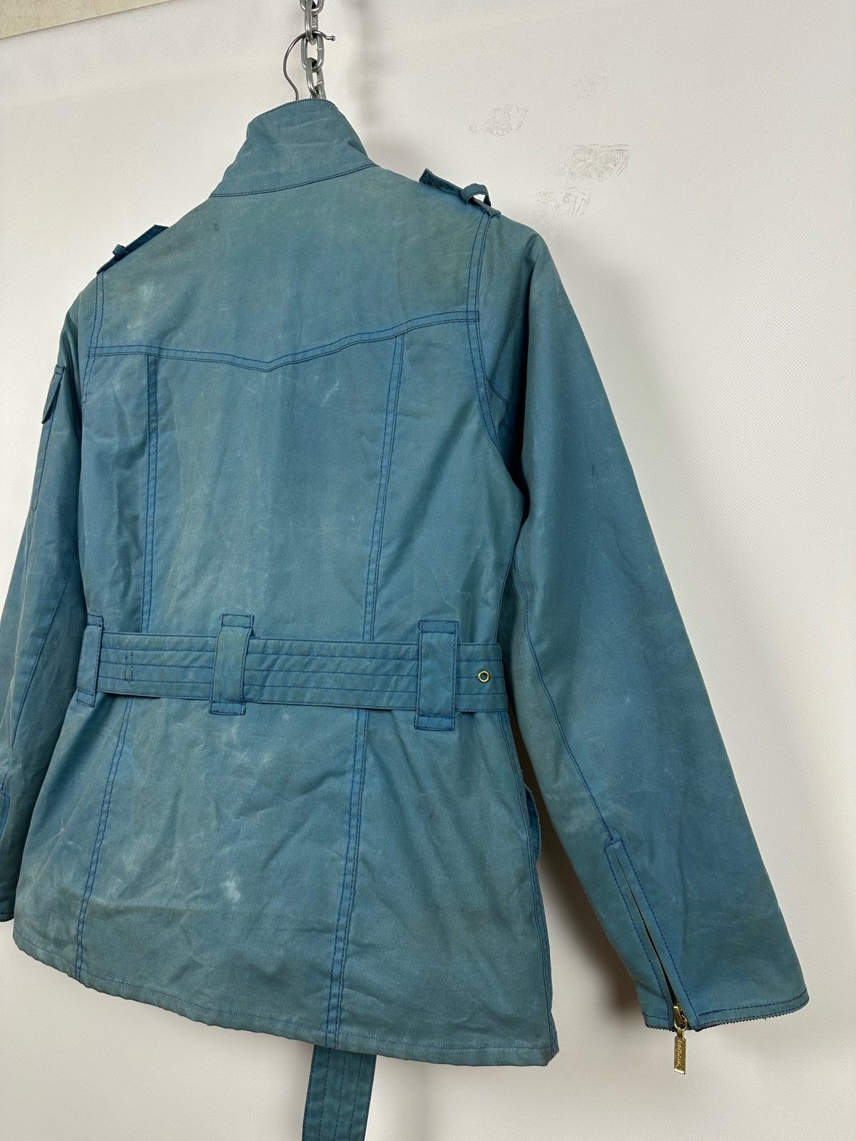 Barbour Vintage Barbour Blue Summer Wax International Coat Jacket Size S / US 4 / IT 40 - 21 Thumbnail