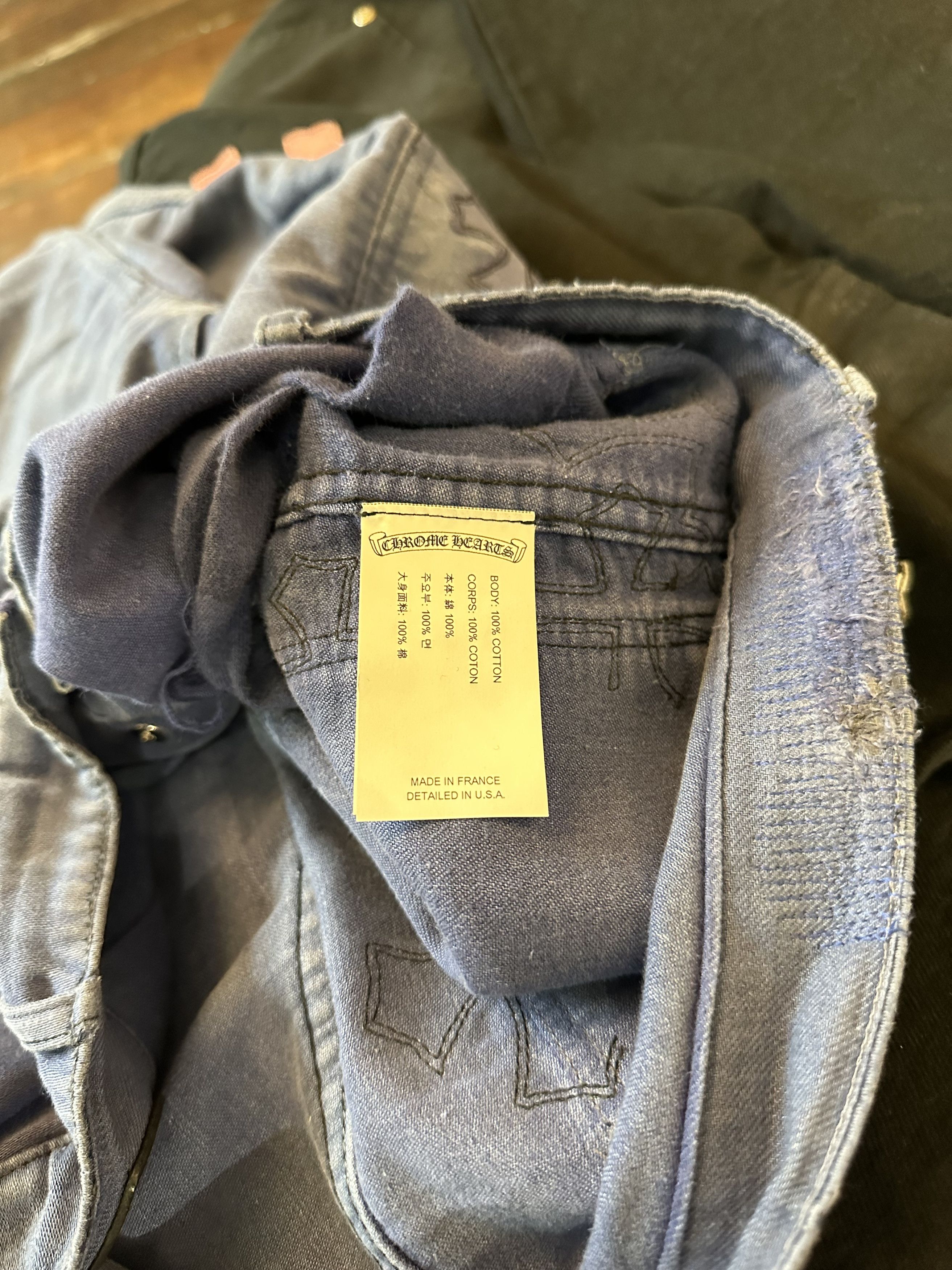 Chrome Hearts Chrome Hearts Made in France Cross Jeans 4G SELLER Size US 33 - 9 Thumbnail