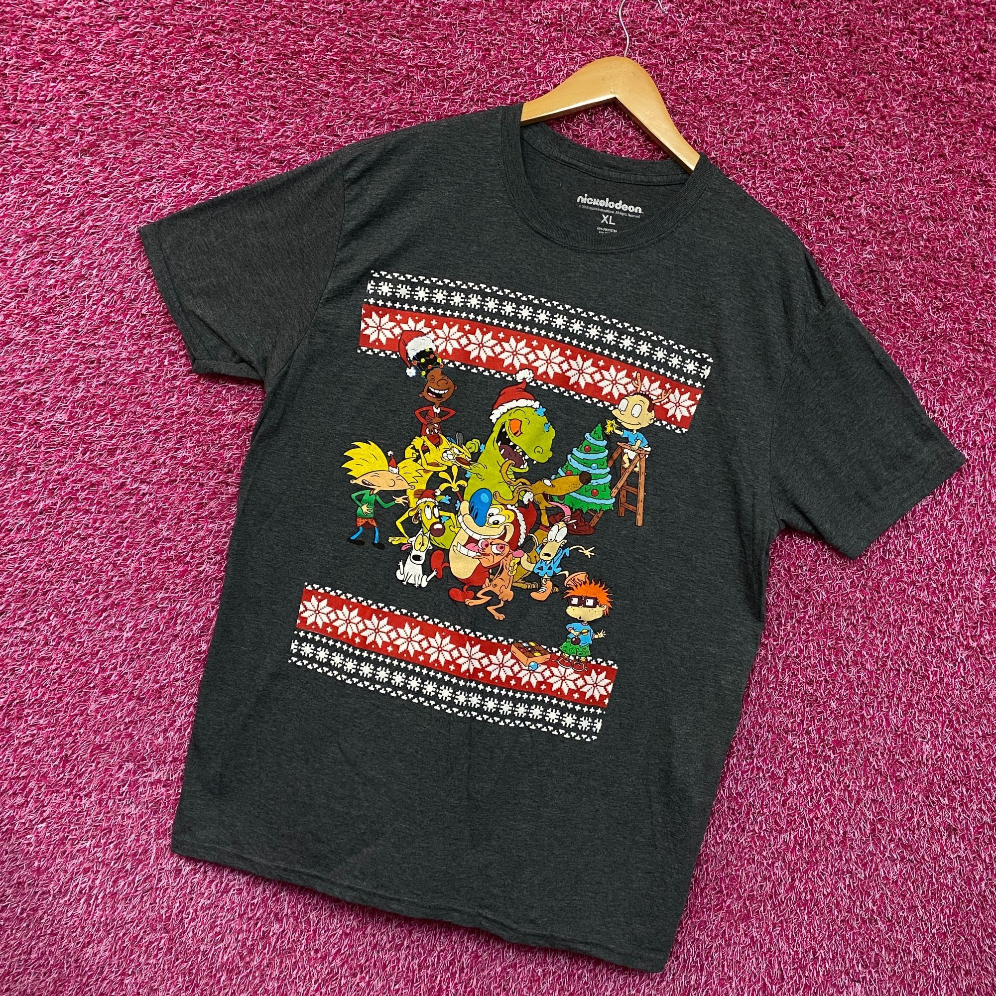 Nickelodeon Nickelodeon Christmas Best Of Grey Tshirt size Extra Large Size US XL / EU 56 / 4 - 3 Thumbnail