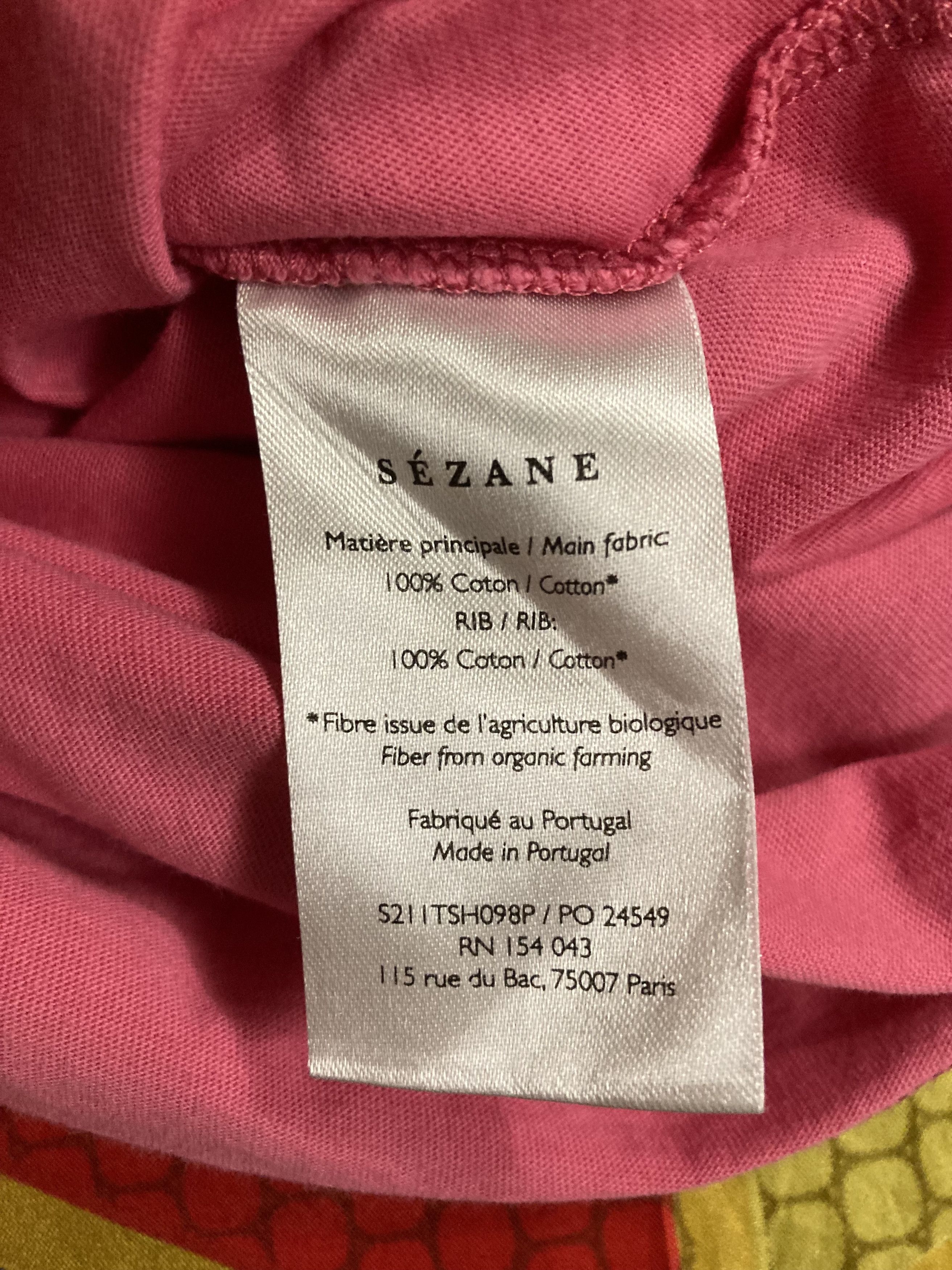 Sezane Sezane Paris Basic T-Shirt Color Pink Size M / US 6-8 / IT 42-44 - 5 Thumbnail