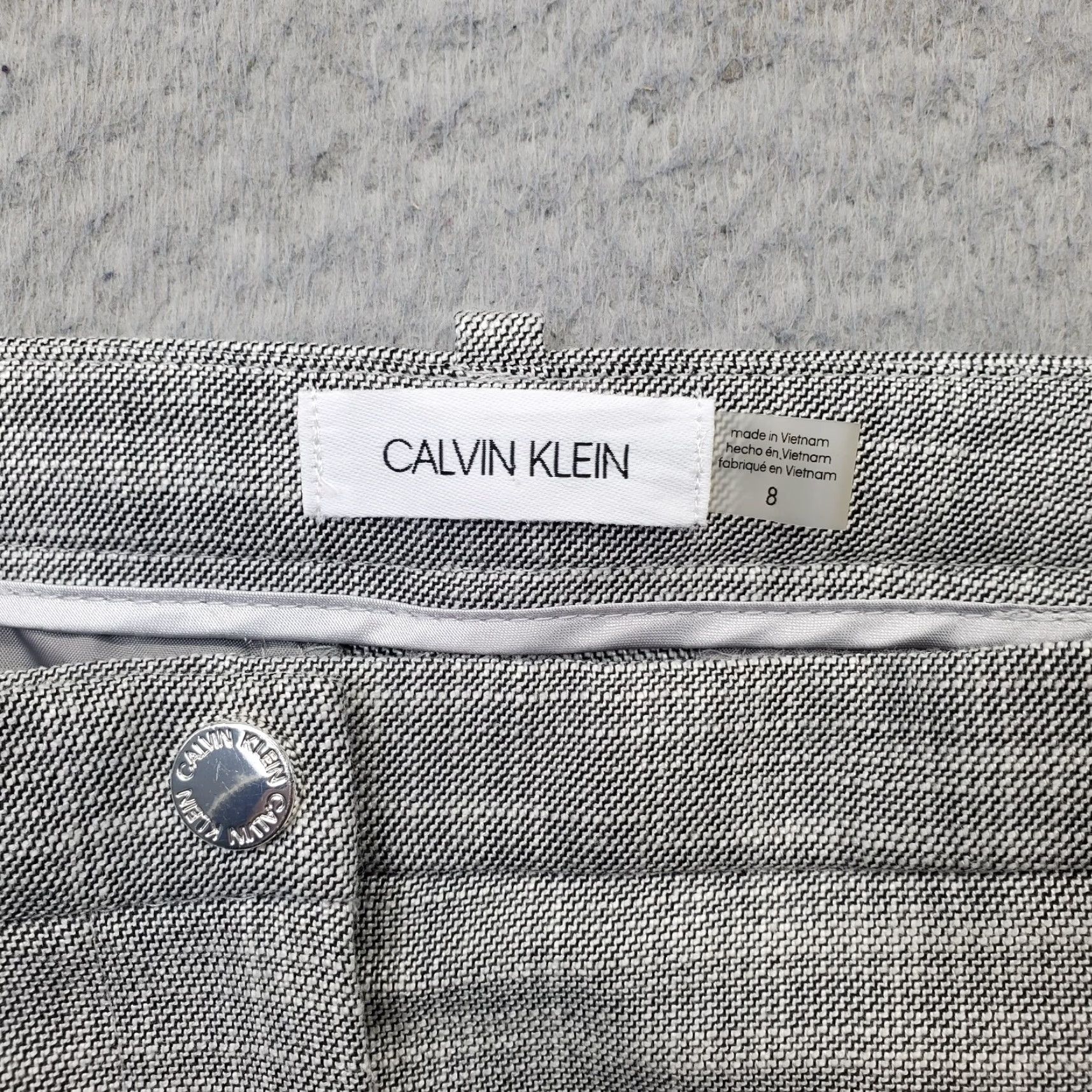 Calvin Klein Calvin Klein Pants Womens 8 Multi Stretch Regular Fit Straight Leg Low Waist Size 30" / US 8 / IT 44 - 7 Thumbnail