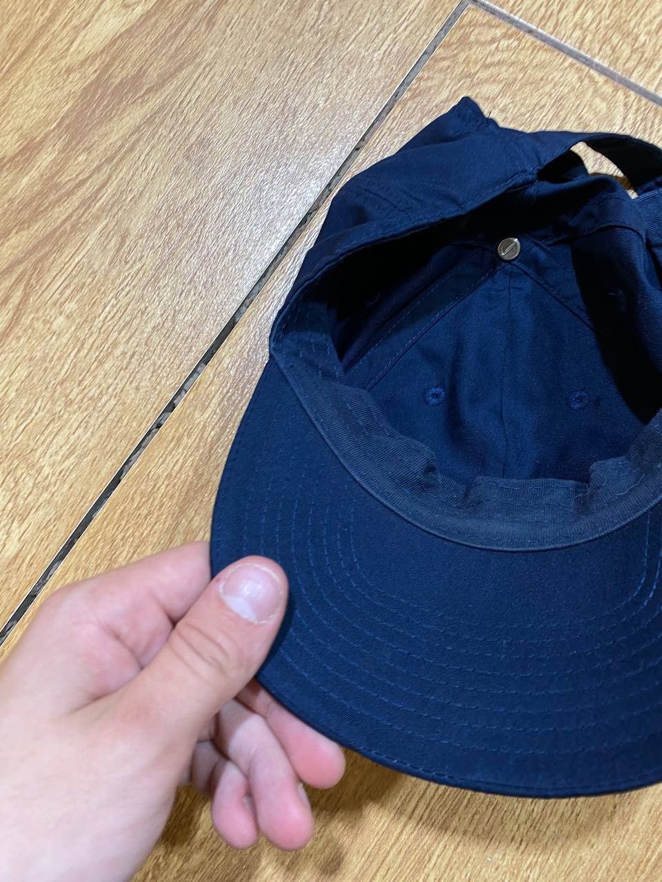 Nike Y2K Streetwear Blue Cap VINTAGE Logo Metal NIKE Size ONE SIZE - 8 Thumbnail