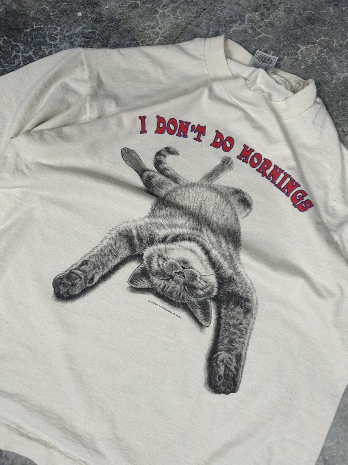 Vintage Vintage Lazy Cat Tee Size US L / EU 52-54 / 3 - 5 Thumbnail