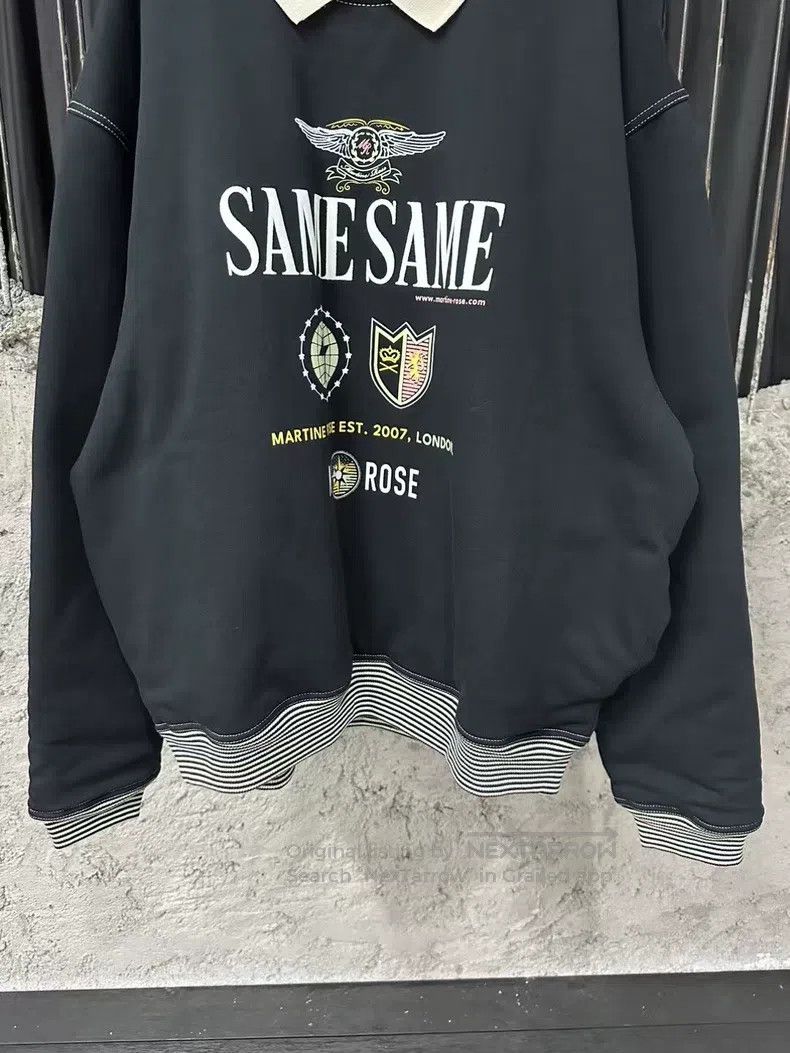 Martine Rose Martine Rose Silhouette badge printed polo cotton sweatshi Size US L / EU 52-54 / 3 - 4 Thumbnail