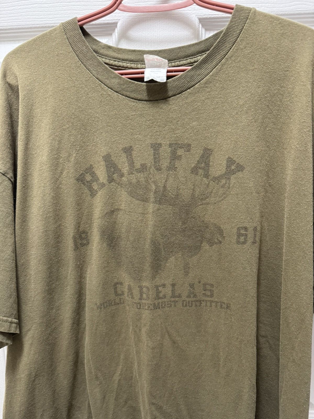 Cabelas Alstyle Vintage 2000s Halifax Moose Cabelas Green Faded Size US XXL / EU 58 / 5 - 3 Thumbnail