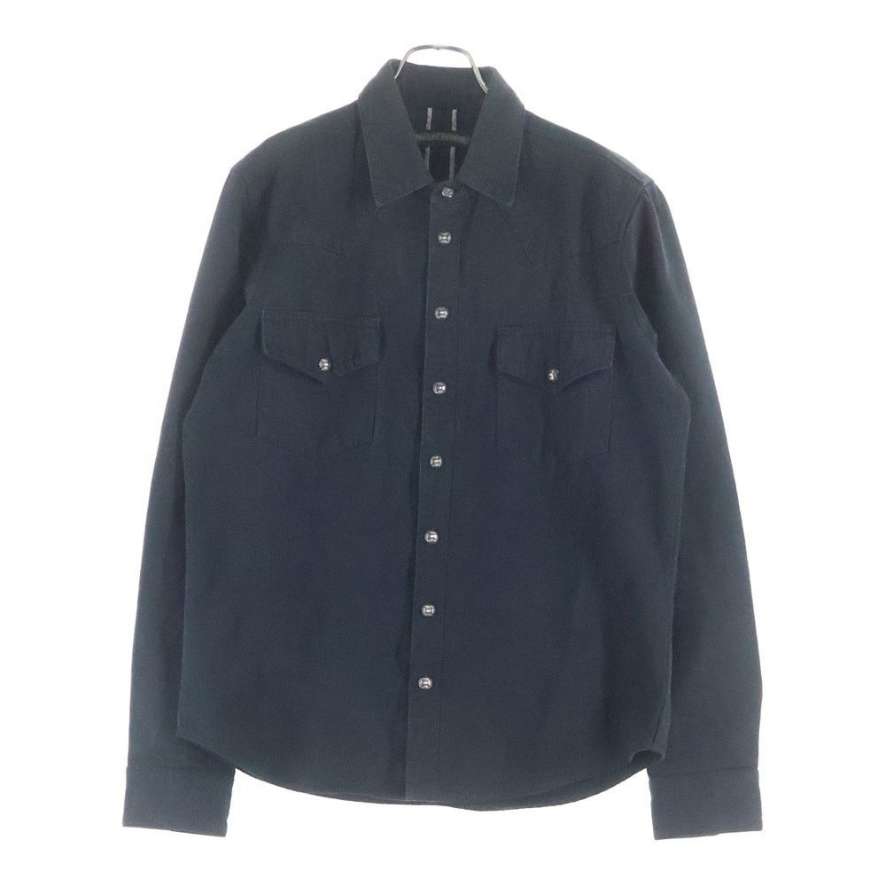 Chrome Hearts Cross Patch Denim Long Sleeve Shirt
