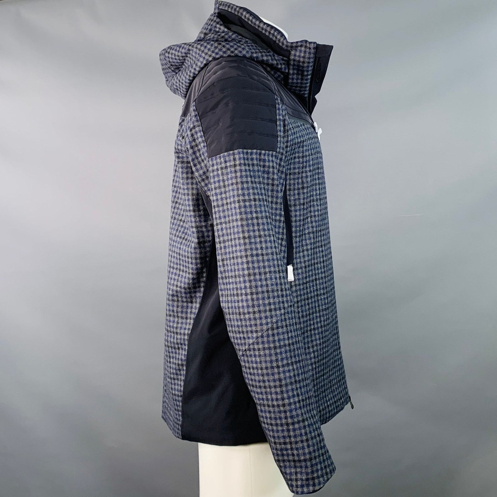 KJUS KJUS Formula SE Black Grey Blue Plaid Polyamide Ski Jacket Size US M / EU 48-50 / 2 - 4 Thumbnail