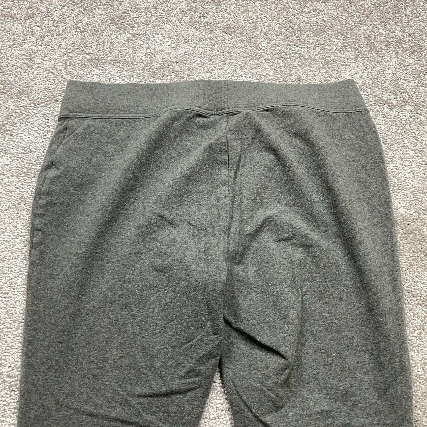 Lands' End Lands' End Compression Leggings Womens Large Grey Solid Stretch Athletic 36x27 Size 36" / US 14 / IT 50 - 3 Thumbnail